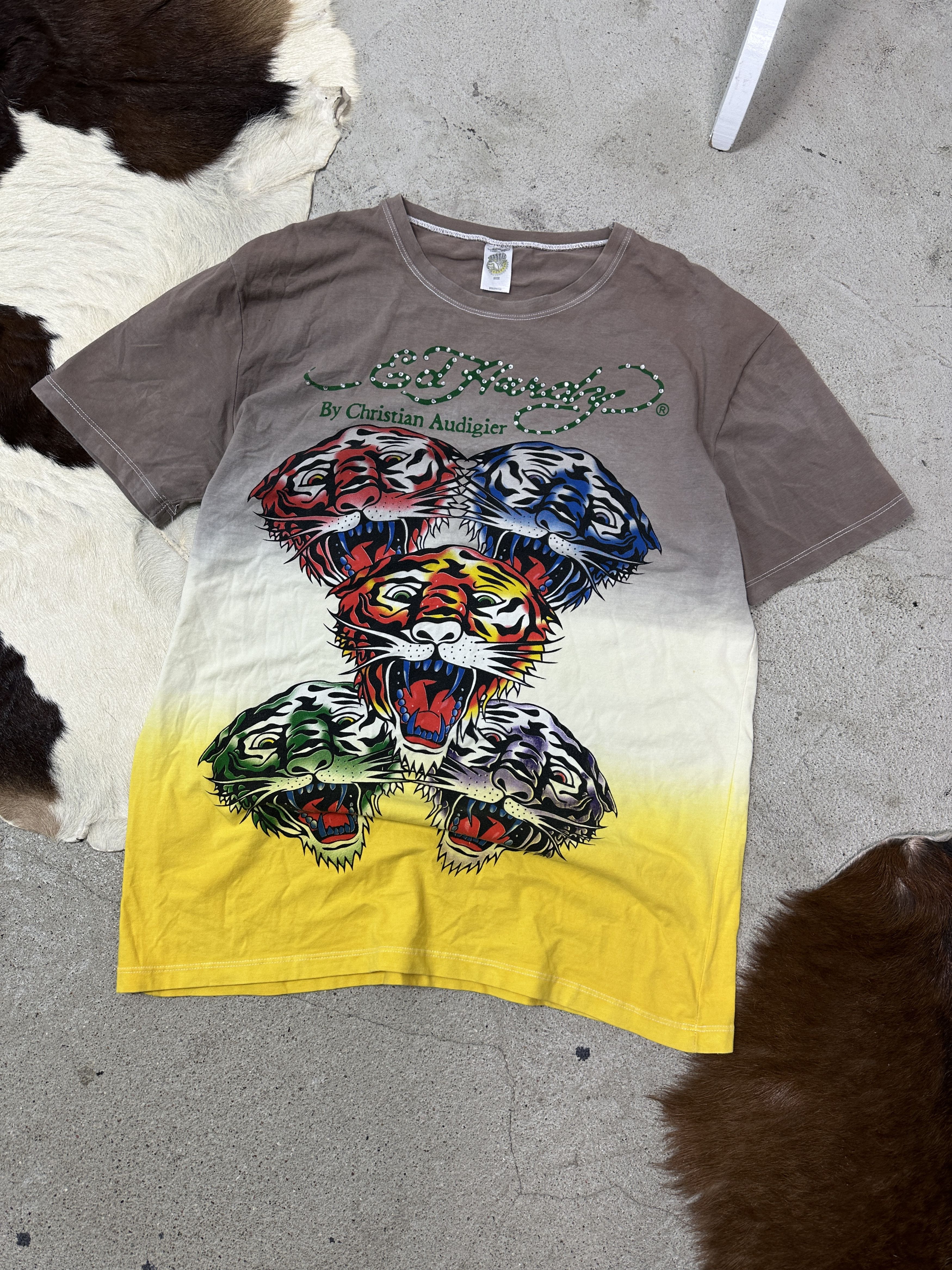 Ed Hardy Vintage Avant Garde Grunge Ed Hardy T-shirt Y2K Size US XL / EU 56 / 4 - 2 Thumbnail