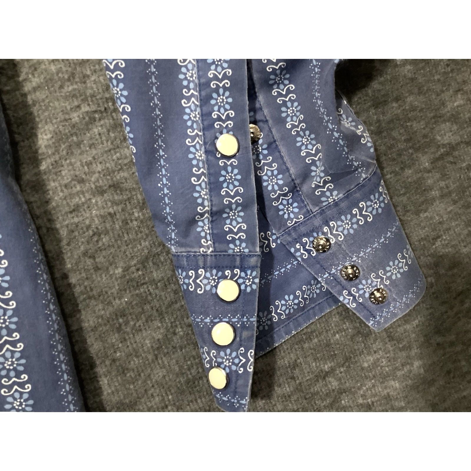 Vintage VINTAGE Panhandle Slim Western Shirt Blue Mens XL Pearl Snap Floral Cowboy Long Sleeve Size US XL / EU 56 / 4 - 4 Thumbnail