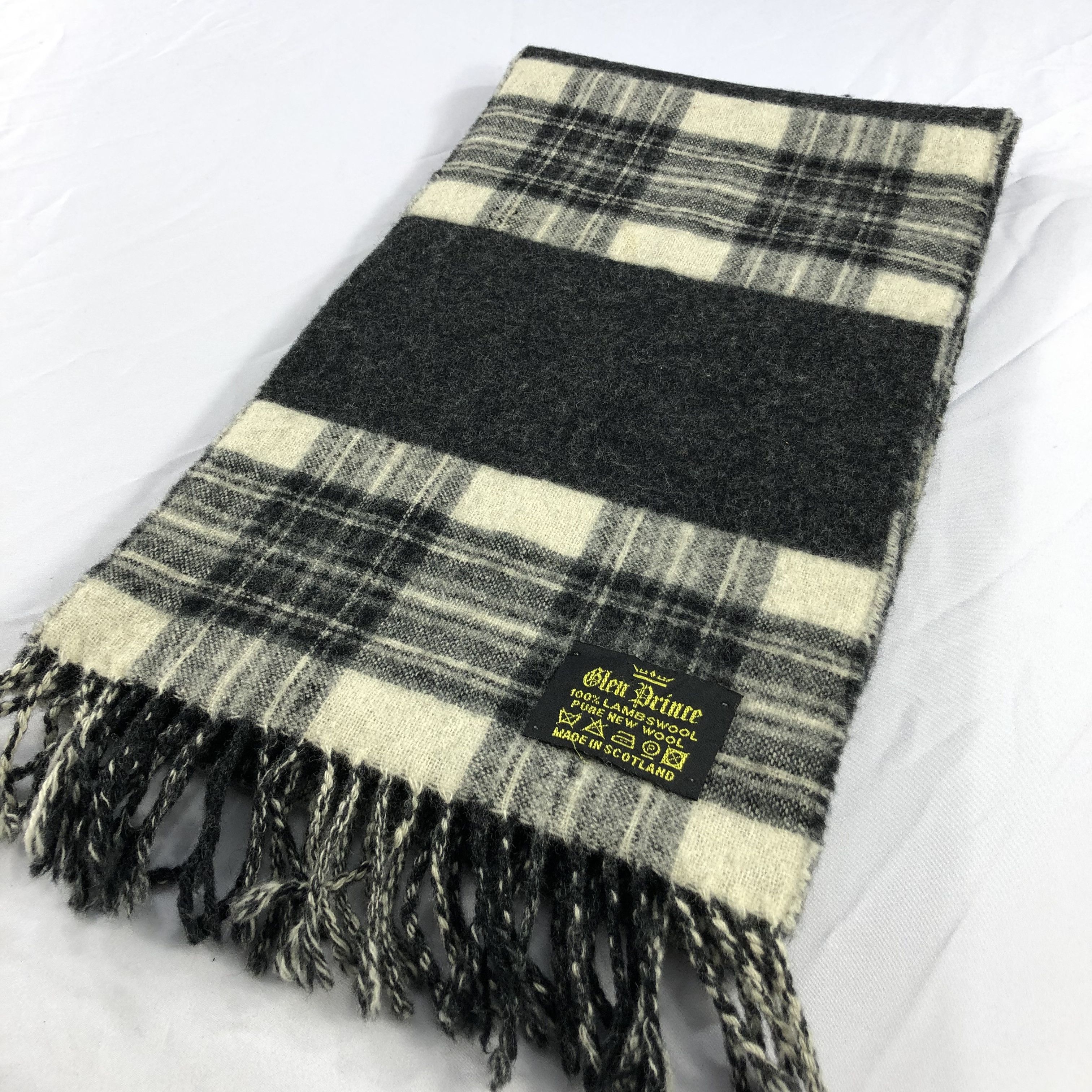 Vintage Glen Prince Tartan Wool Scarf Muffler V912 Size ONE SIZE - 3 Thumbnail