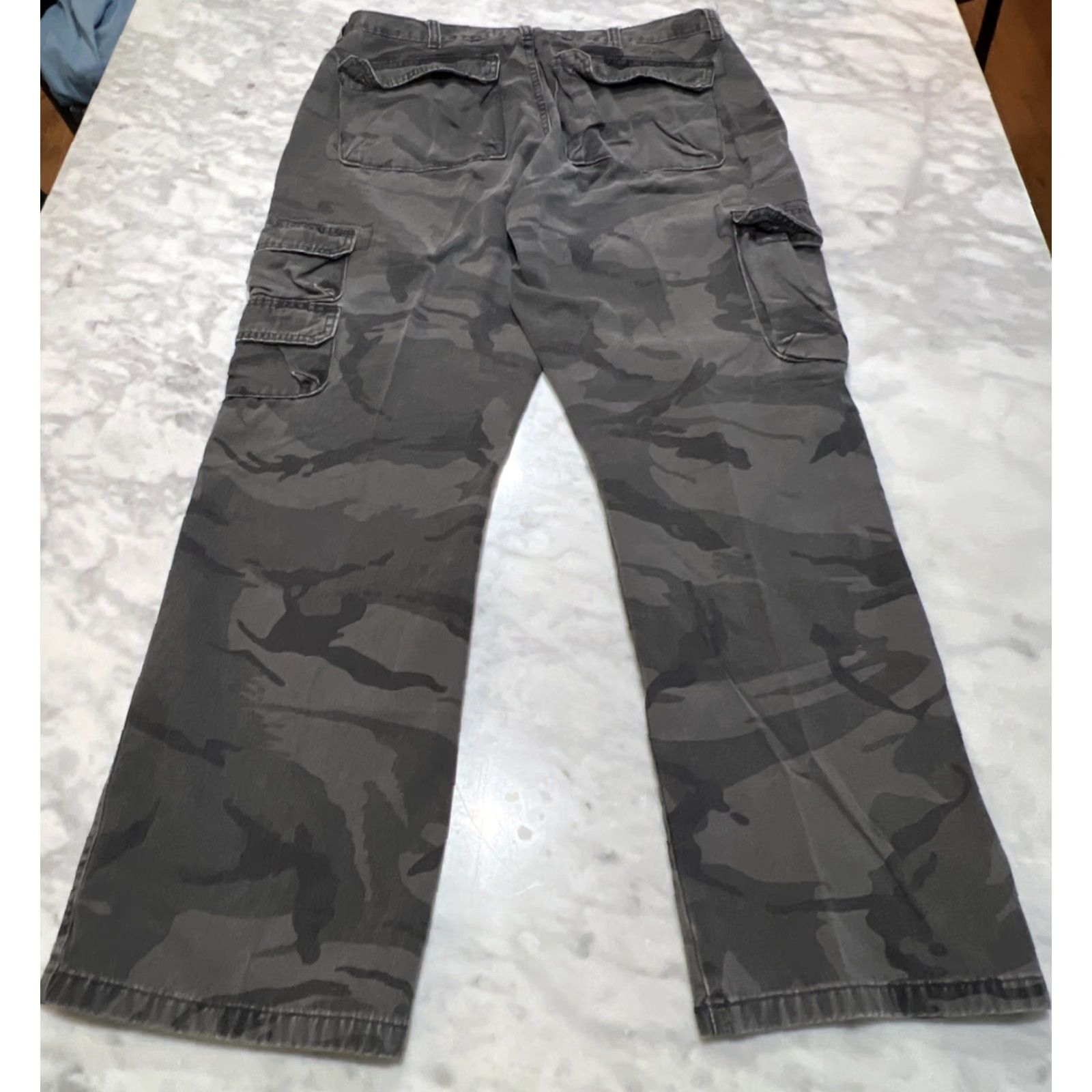 Wrangler Wrangler Jeans Cargo Camo 36x32 Faded Gray 70BRWGL Cotton Hunting Men Size US 36 / EU 52 - 4 Thumbnail