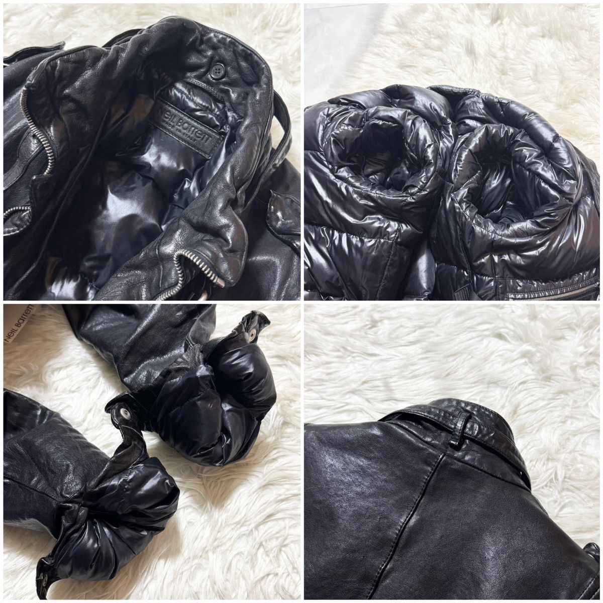Neil Barrett Auth, Neil Barrett Padded Buffalo Leather Jacket Size US S / EU 44-46 / 1 - 4 Thumbnail