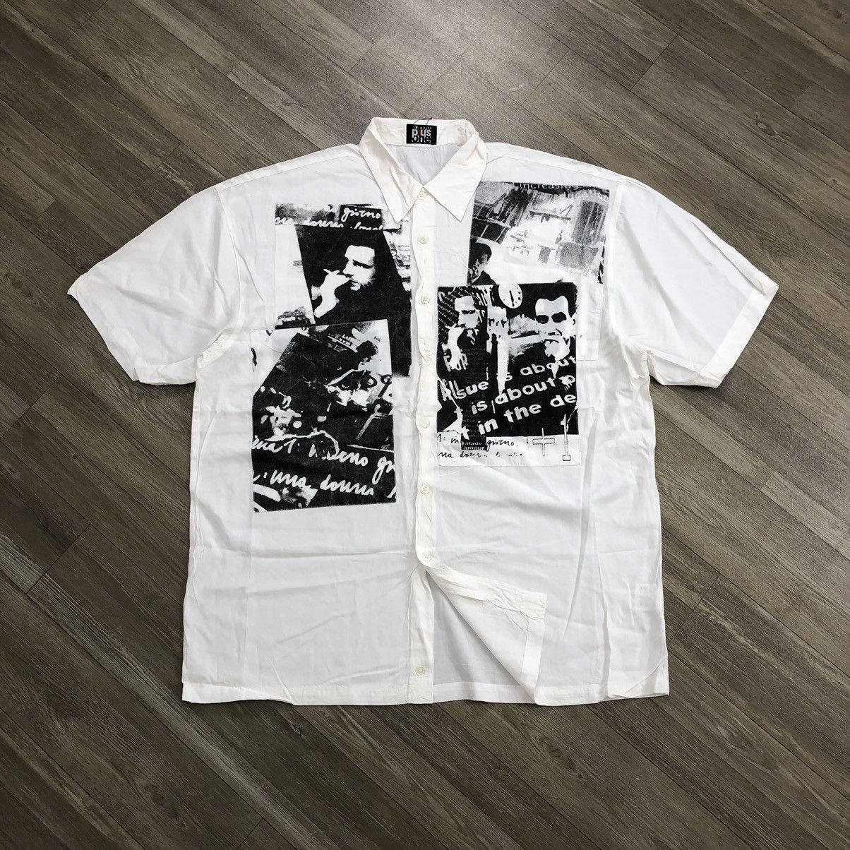 If Six Was Nine × Japanese Brand × Le Grande Bleu (L.G.B.) 2000s Plus One Poem Skulls Patch Gothic Goa Style Button Up Size US L / EU 52-54 / 3 - 1 Thumbnail
