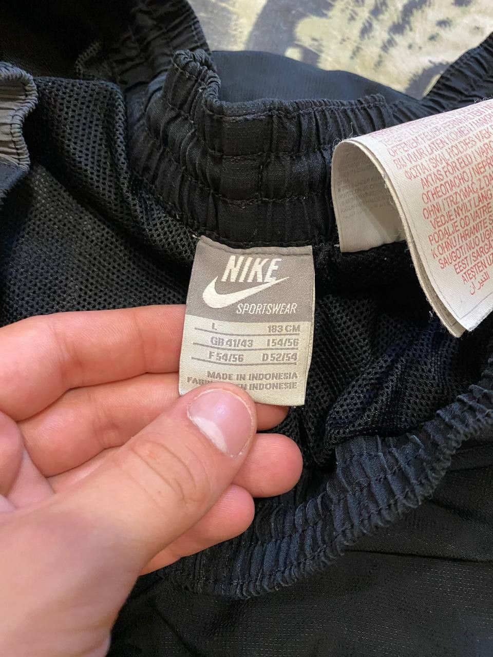 Nike Y2K black Vintage logo Streetwear Nike Casual Pants Size US 34 / EU 50 - 2 Thumbnail