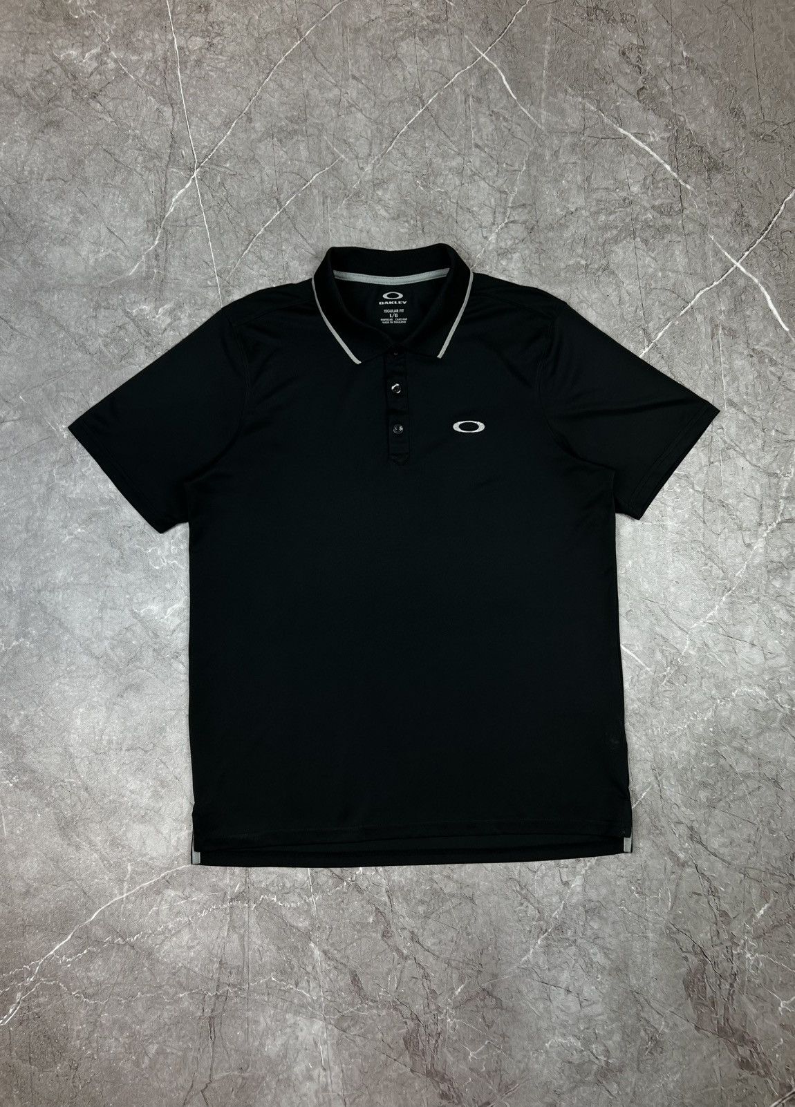 Oakley 🇺🇸Vintage Oakley Polo T-Shirt Rare Retro Hype Y2K Size US L / EU 52-54 / 3 - 3 Thumbnail