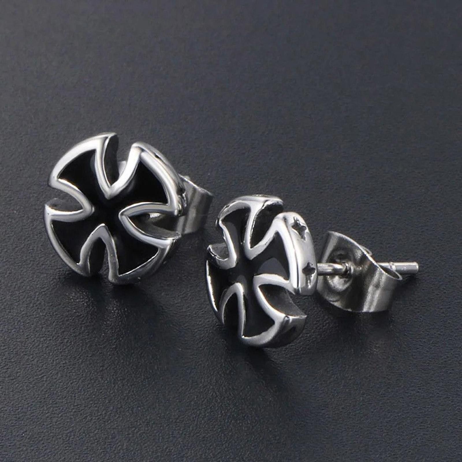 Jewelry Iron Cross Earrings Size ONE SIZE - 1 Thumbnail
