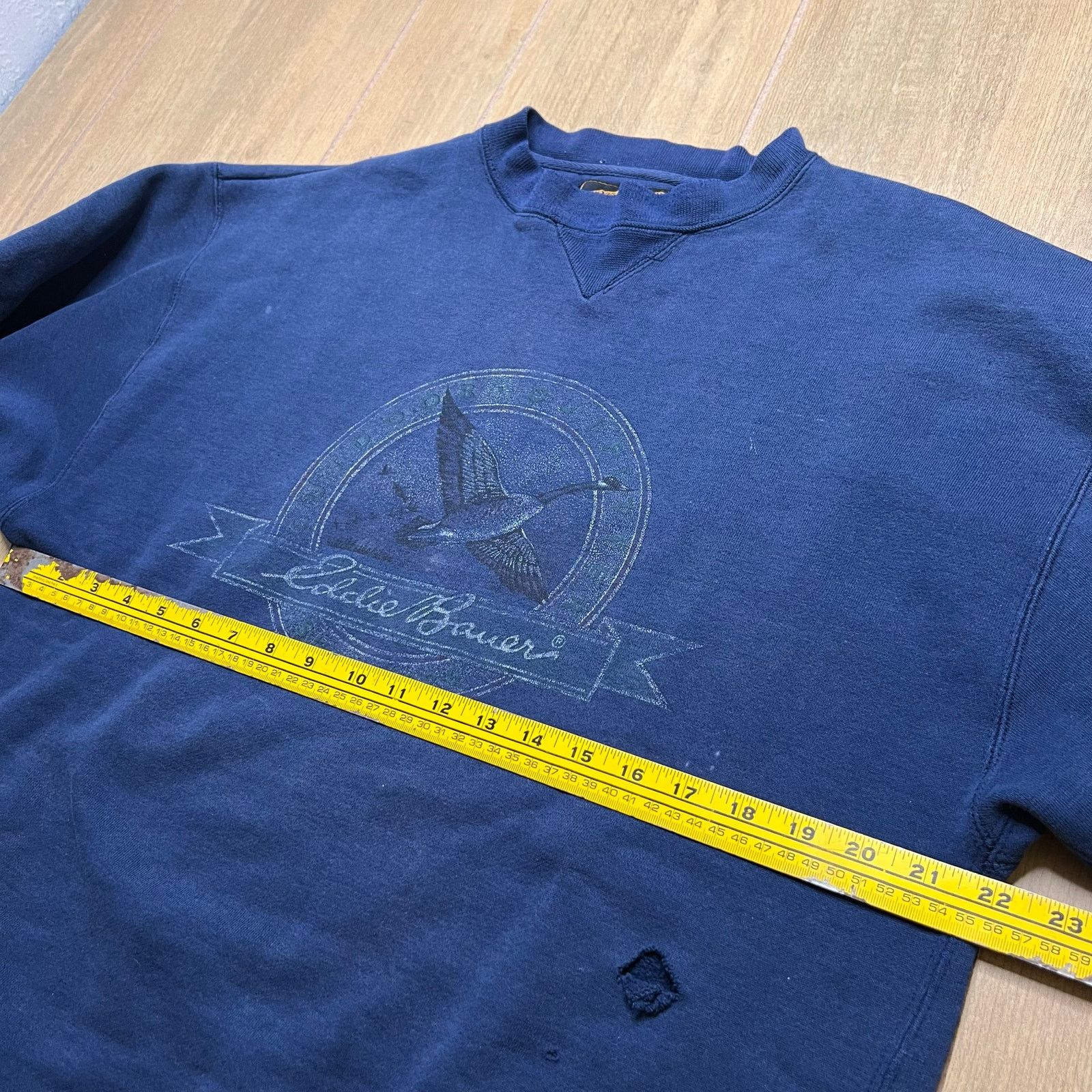 Eddie Bauer Eddie Bauer Vintage Crewneck Sweatshirt Blue Goose Logo L Size US L / EU 52-54 / 3 - 4 Thumbnail