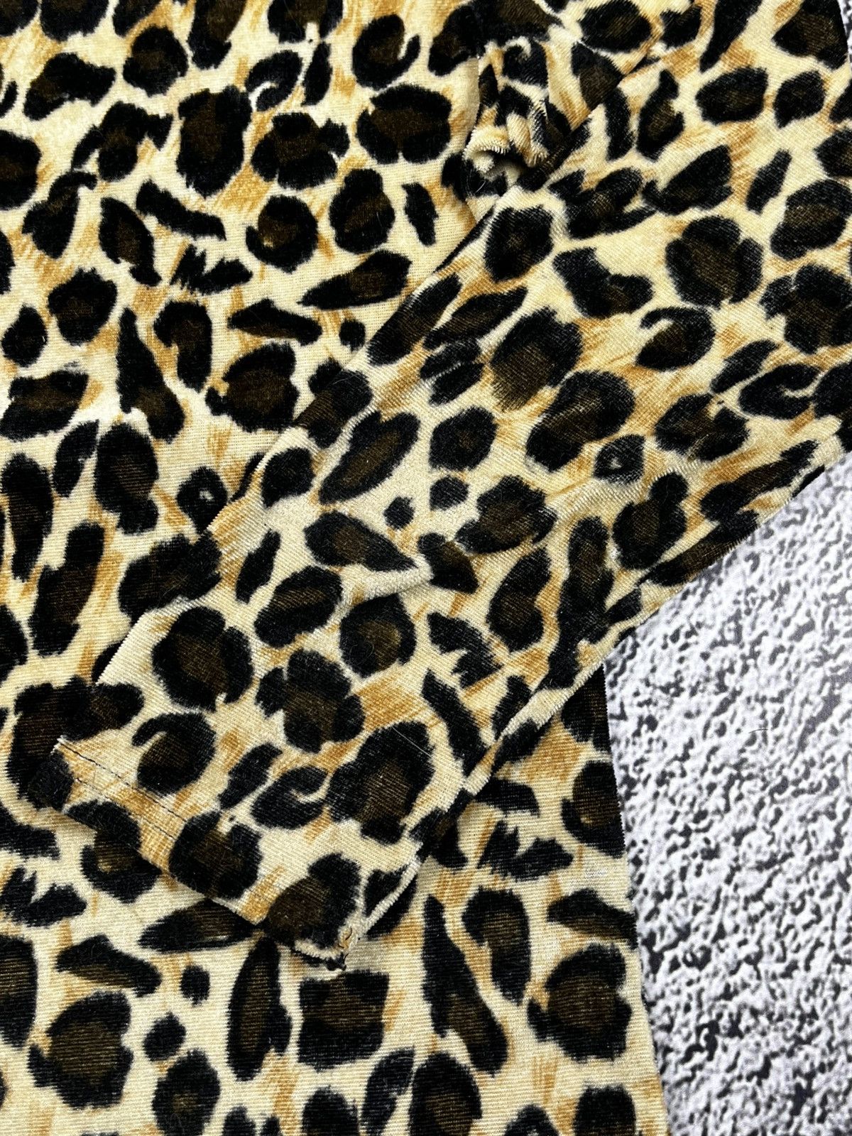 Vintage Vintage Y2K Velour Style Leopard Turtleneck Sweater luxury M Size M / US 6-8 / IT 42-44 - 3 Thumbnail