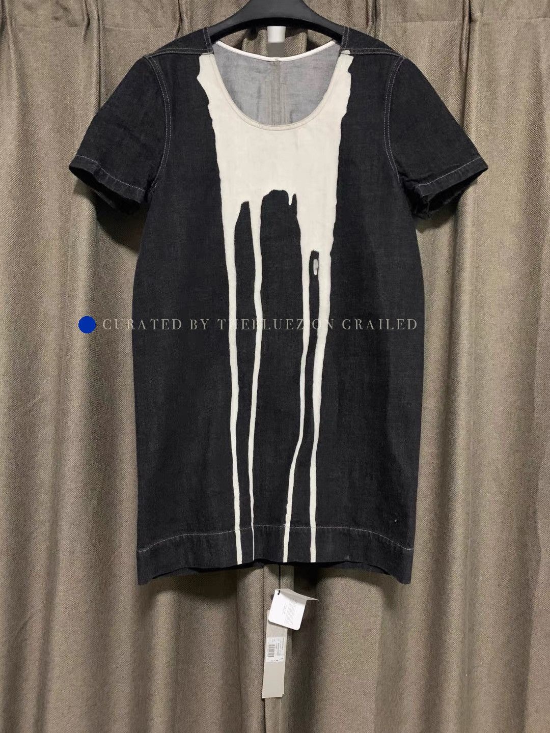 Rick Owens Ink Splatter Short Sleeve Tee Size US S / EU 44-46 / 1 - 1 Thumbnail