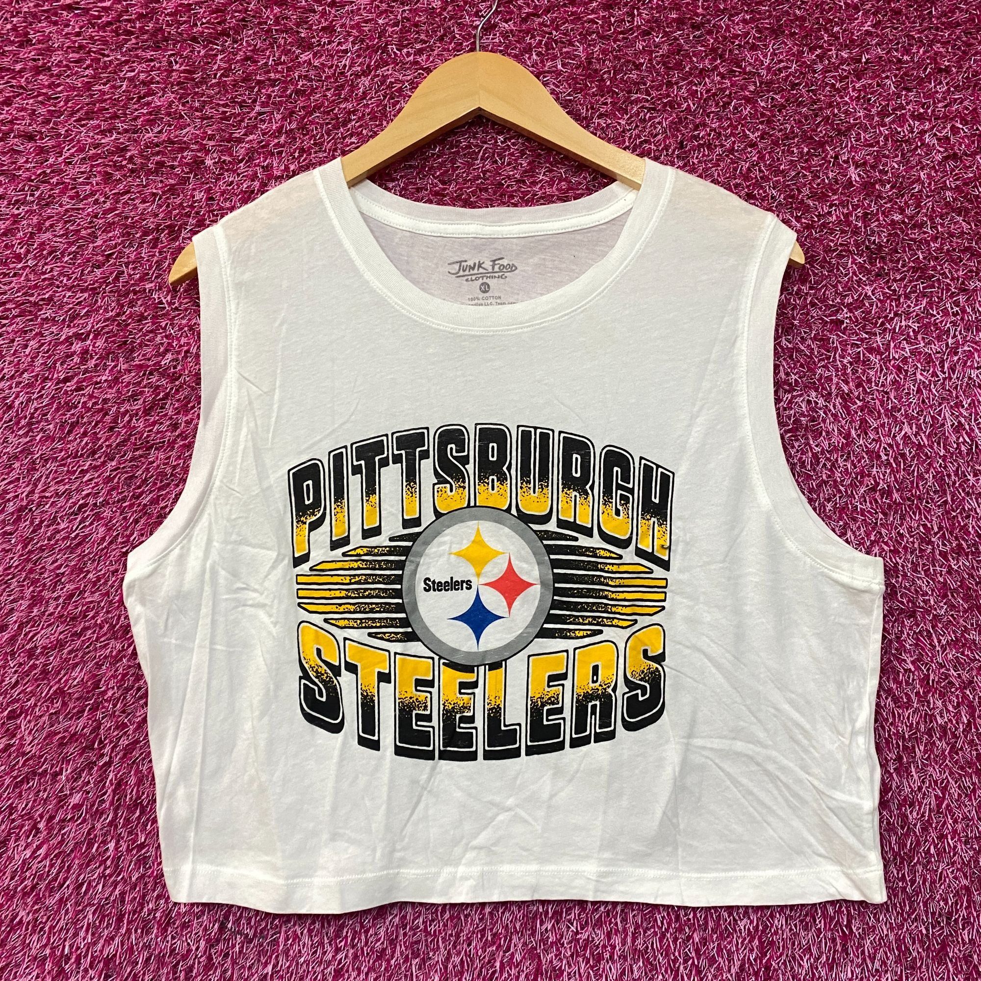 Junk Food Junk Food Pittsburgh Steelers Football Cropped Sleeveless T- Size XL / US 12-14 / IT 48-50 - 1 Thumbnail