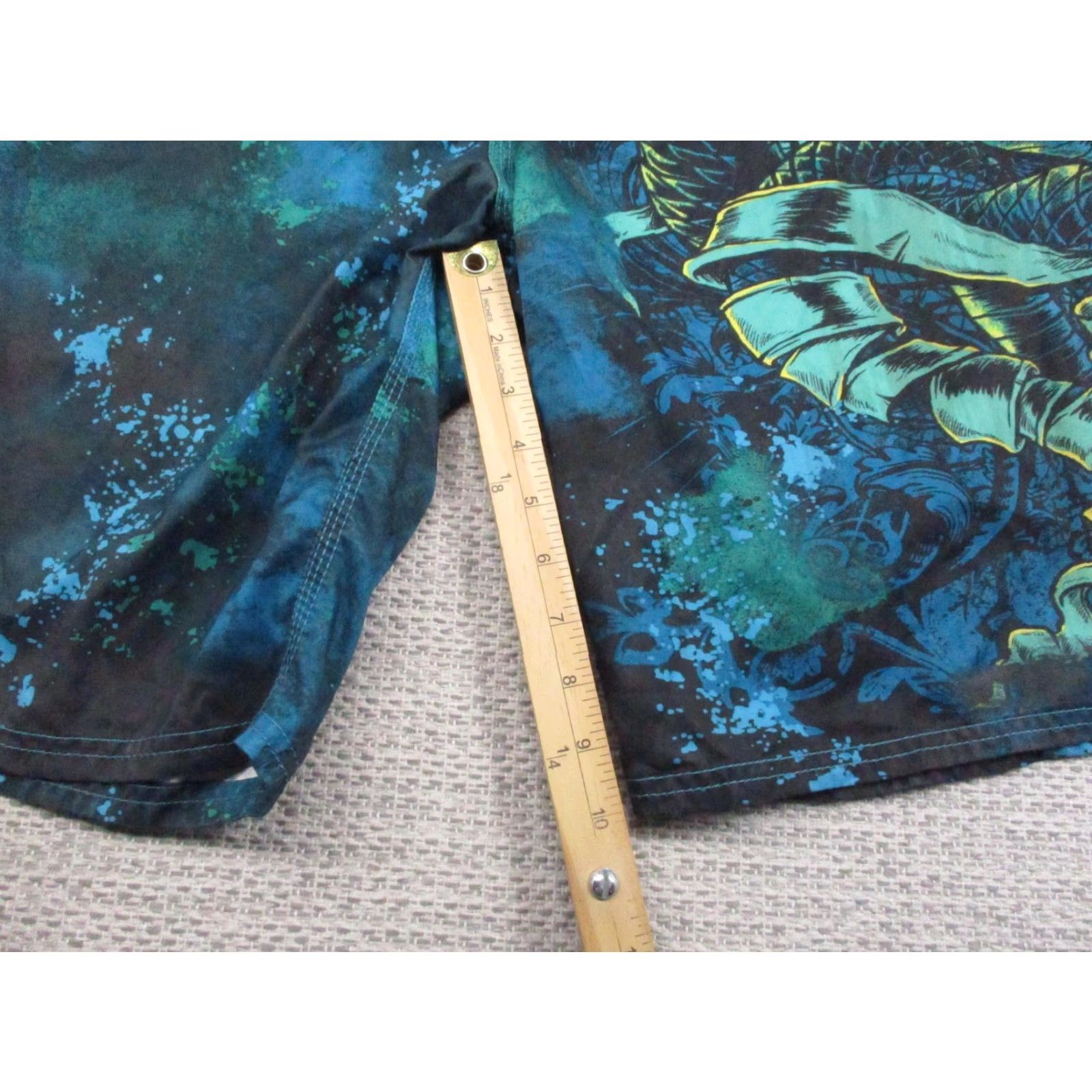 Vintage MMA Elite Board Shorts Mens XL Blue Black Cobra Graphic Quick Dry Beach Swim Trunks Size US 36 / EU 52 - 7 Thumbnail