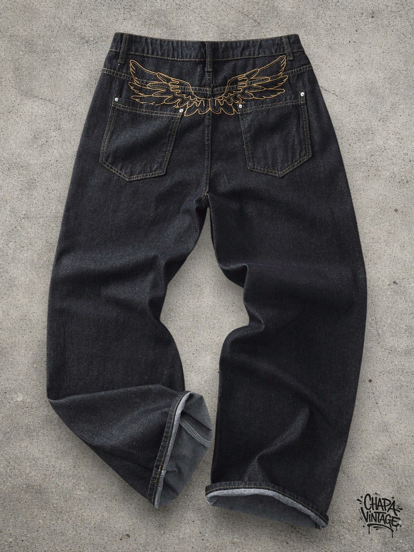 Japanese Brand Dark blue jeans Size US 32 / EU 48 - 2 Thumbnail