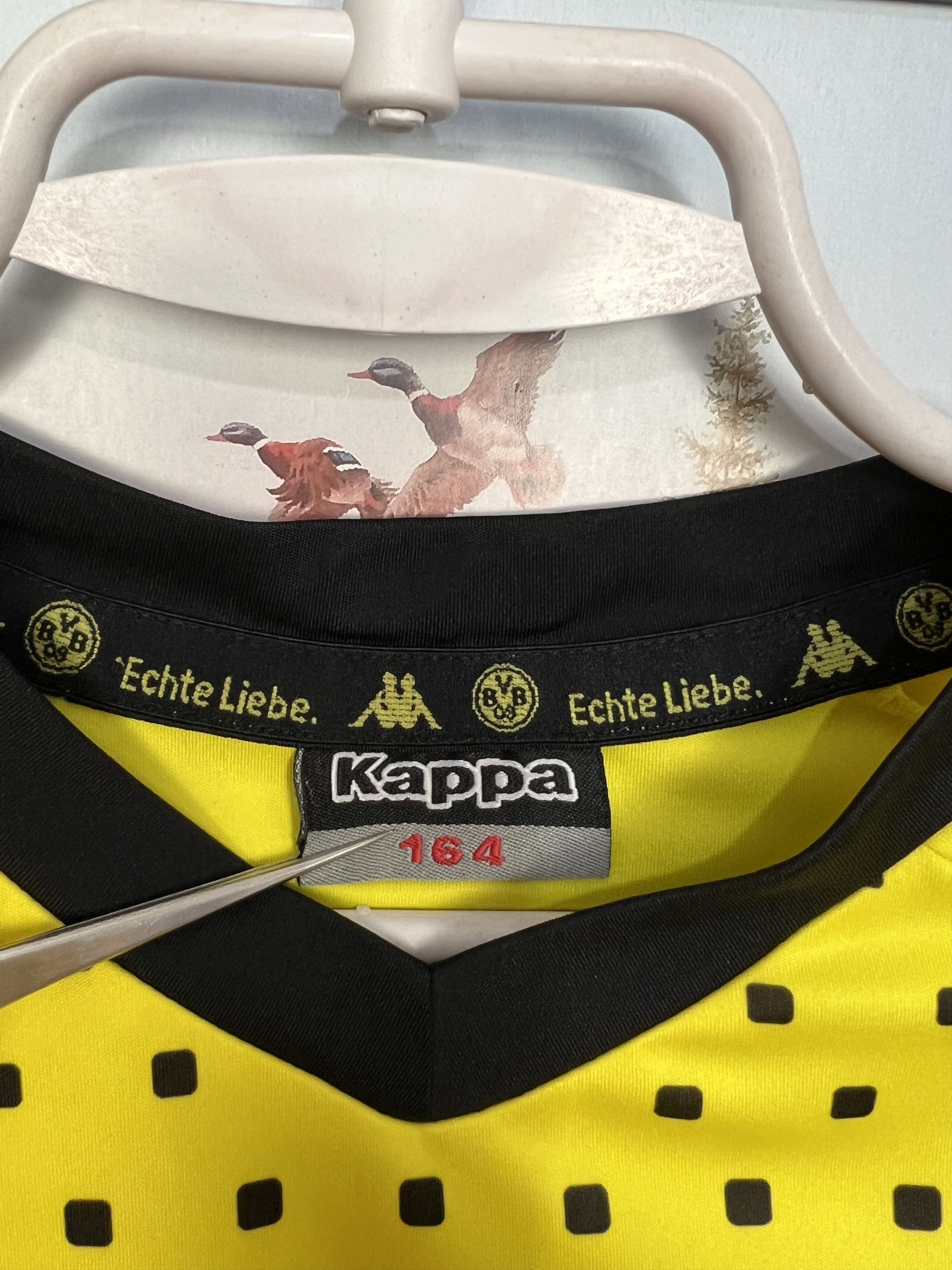 Kappa Borussia Dortmund football shirt Soccer Jersey Trikot BoysXL Size US XXS / EU 40 - 5 Thumbnail