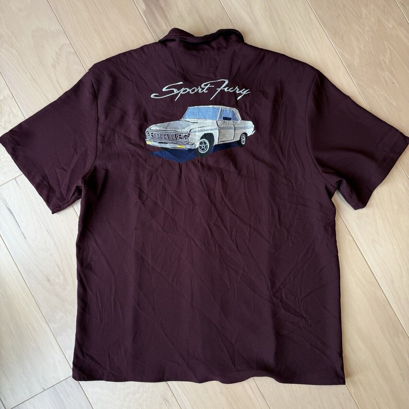 Vintage Vintage Da Vinci California Shirt XL Maroon 90s Chicano Low Size US XL / EU 56 / 4 - 6 Thumbnail