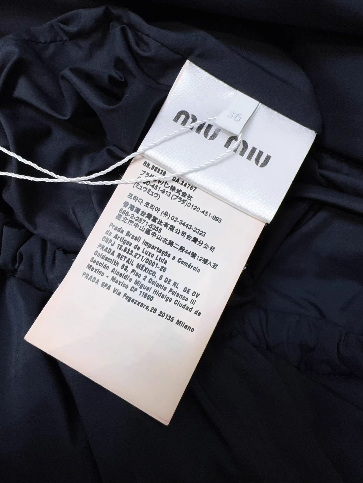 Miu Miu MIUMIU navy logo puffer jacket women's 36 Size XS / US 0-2 / IT 36-38 - 6 Thumbnail
