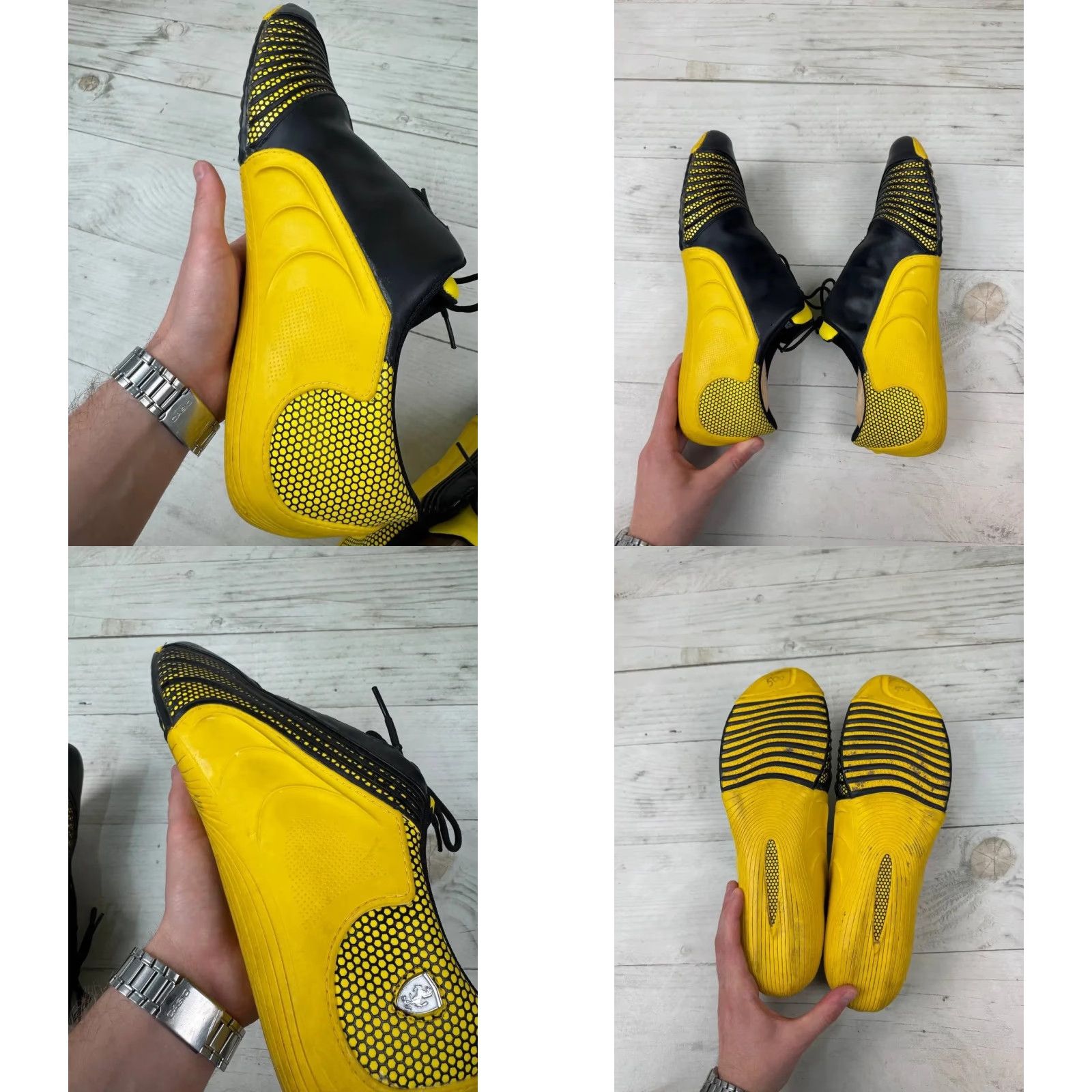Puma VINTAGE PUMA Speedcat Ferrari Leather Low Top Sneakers Men US 13 Yellow Size US L / EU 52-54 / 3 - 8 Thumbnail