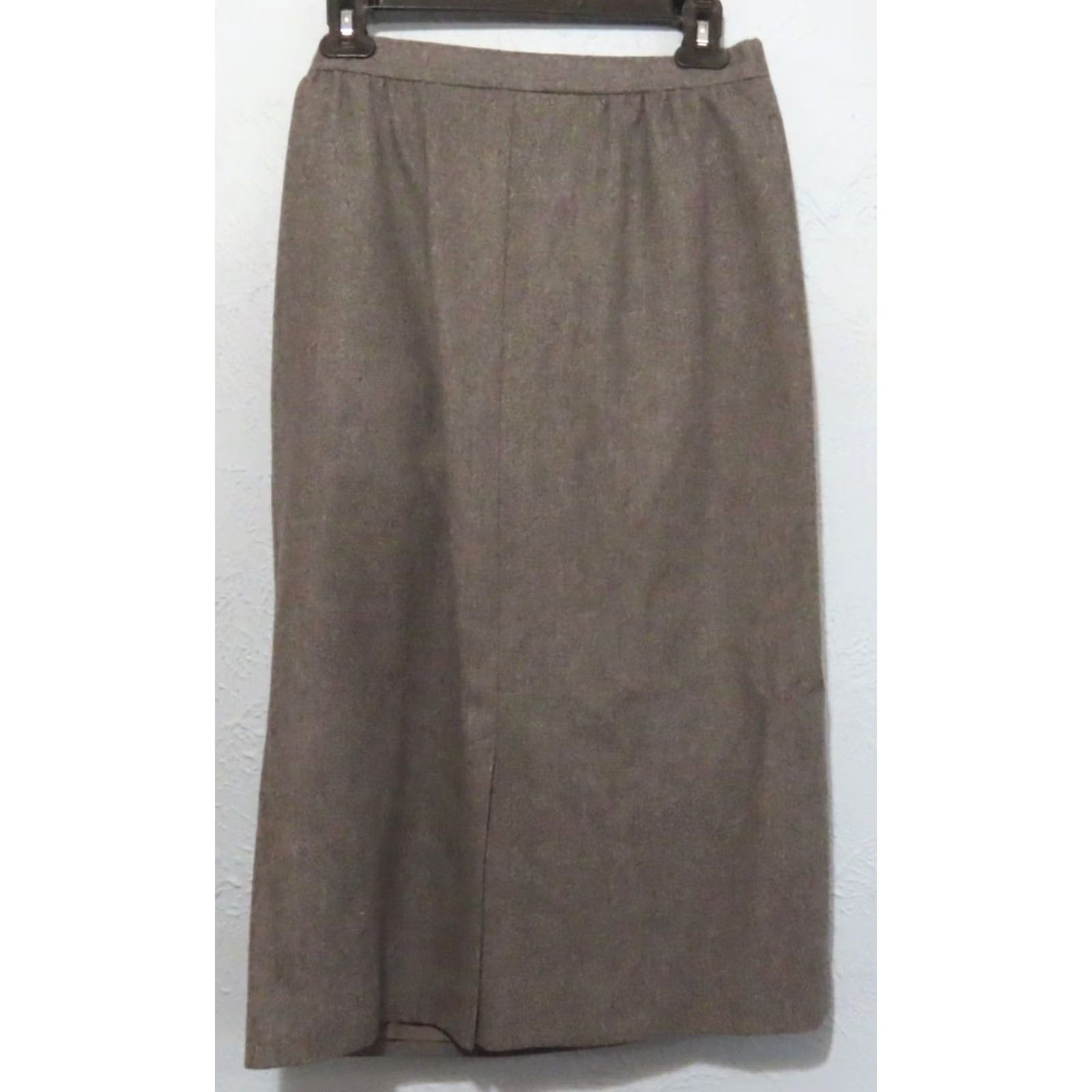 Pendleton VINTAGE Pendleton Skirt Women's 100% Wool Gray 29" Length Size 10 USA 1980s Secretary/Geek Mens Womens Girls Size 32" / US 10 / IT 46 - 7 Thumbnail
