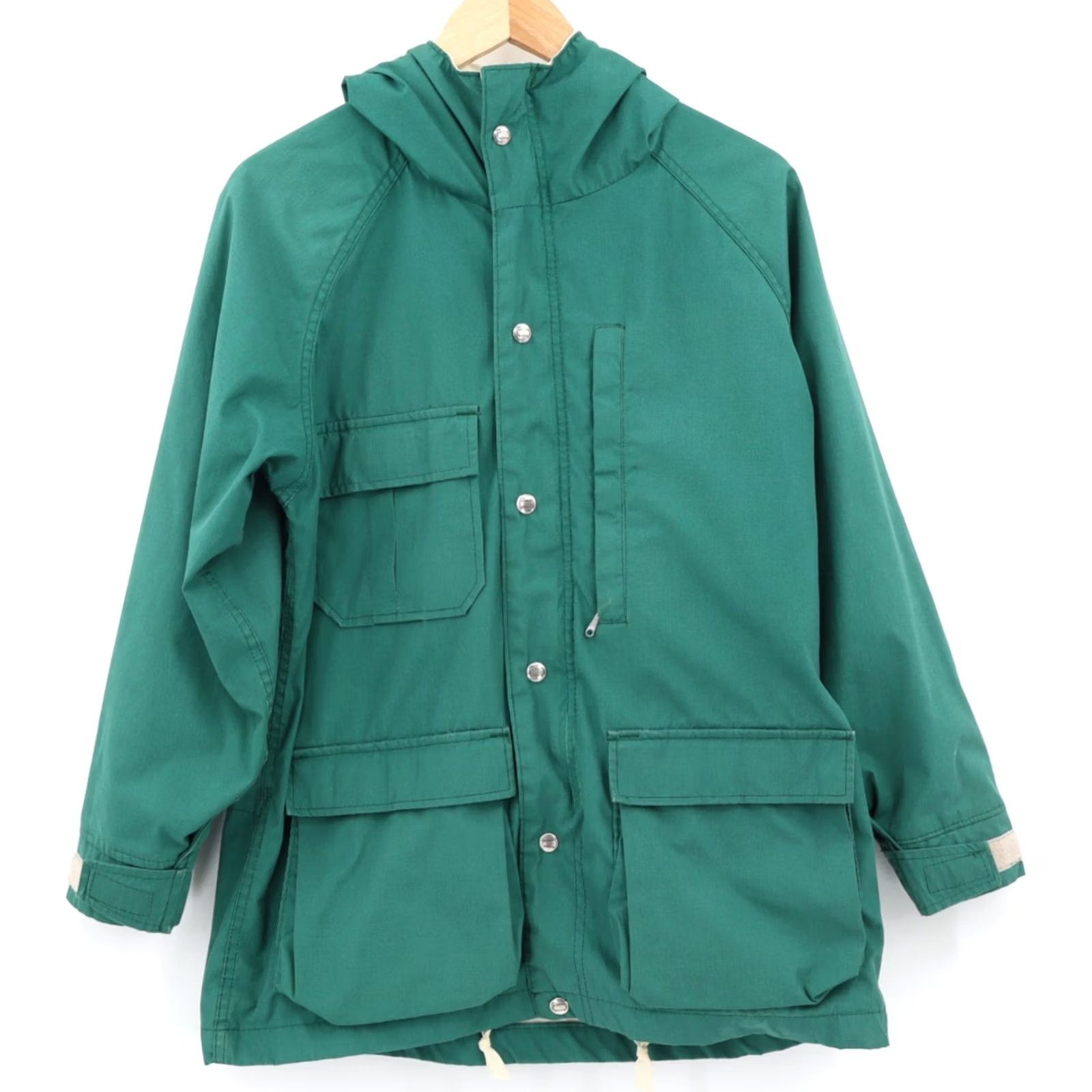 Vintage Woolrich Jacket Parka Hooded Vintage 1980's Women Sz M Green Cotton Blend Mid-Length Regular Lined Pockets"} Size M / US 6-8 / IT 42-44 - 2 Thumbnail