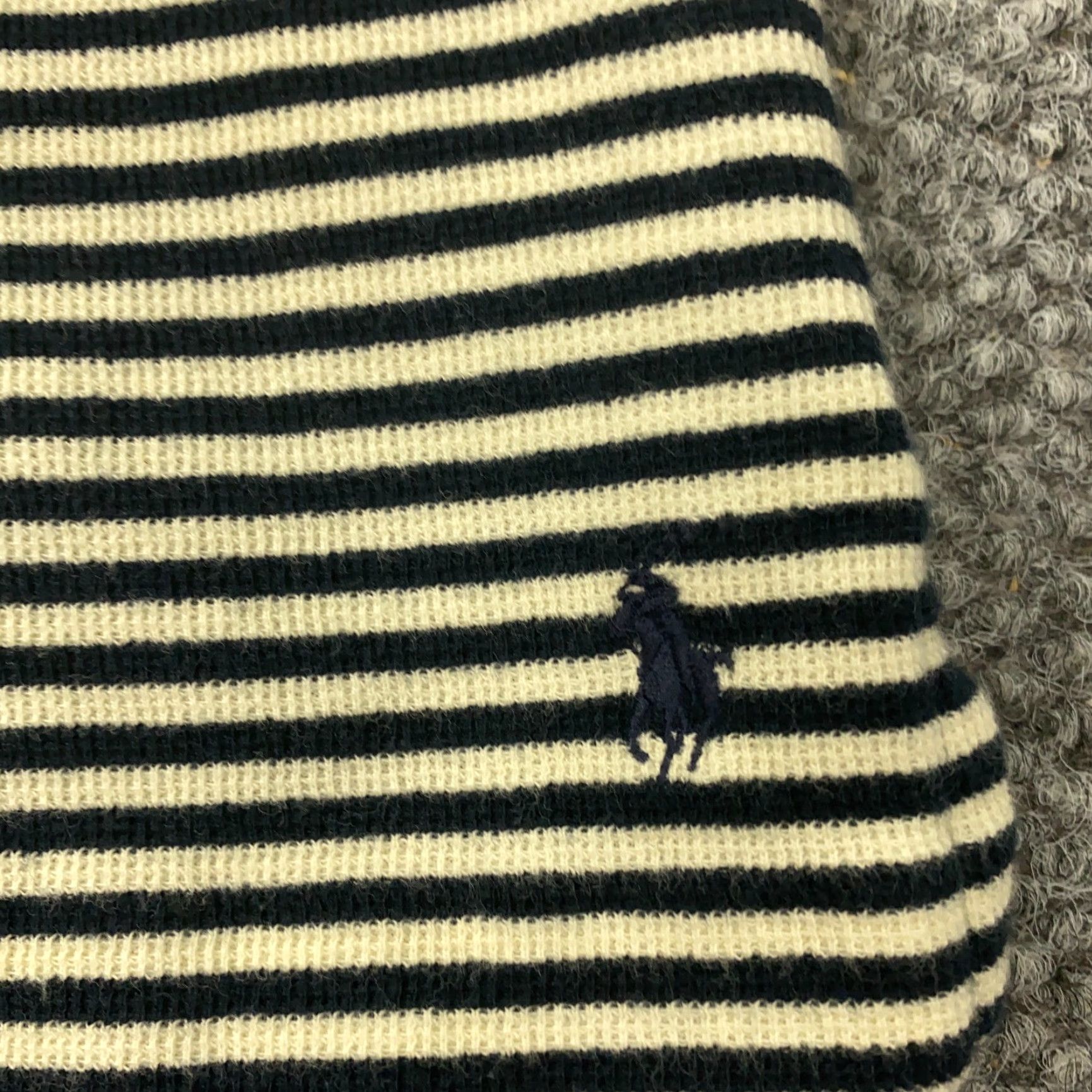 Polo Ralph Lauren VINTAGE Polo Ralph Lauren Shirt Mens XL Blue White Striped Pony Pocket Preppy Polo Shirt Sets Vintage Size US XL / EU 56 / 4 - 4 Thumbnail
