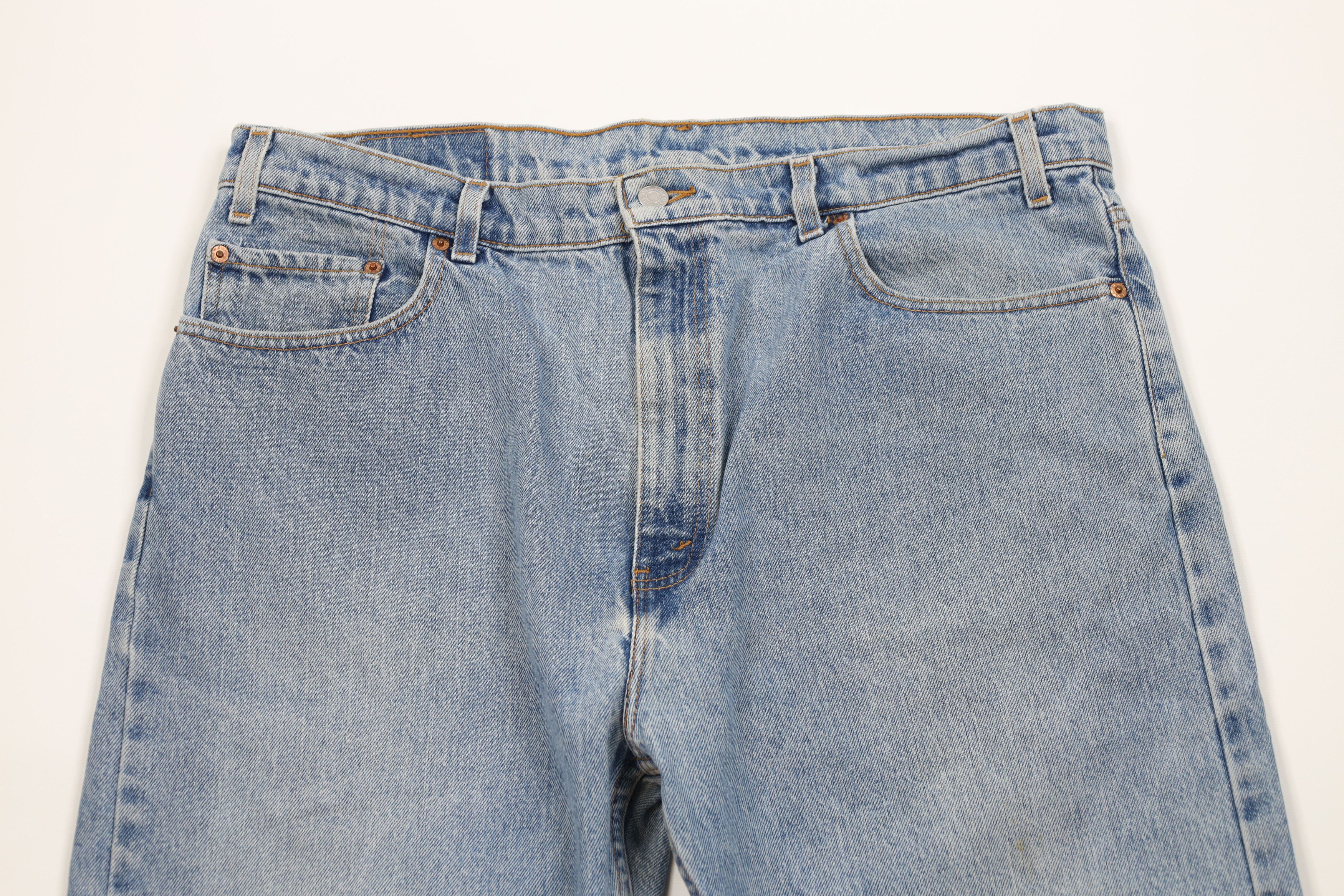 Levi's Vintage 90s Levis 550 Relaxed Fit Denim Jeans Blue Cotton Size US 40 / EU 56 - 2 Thumbnail