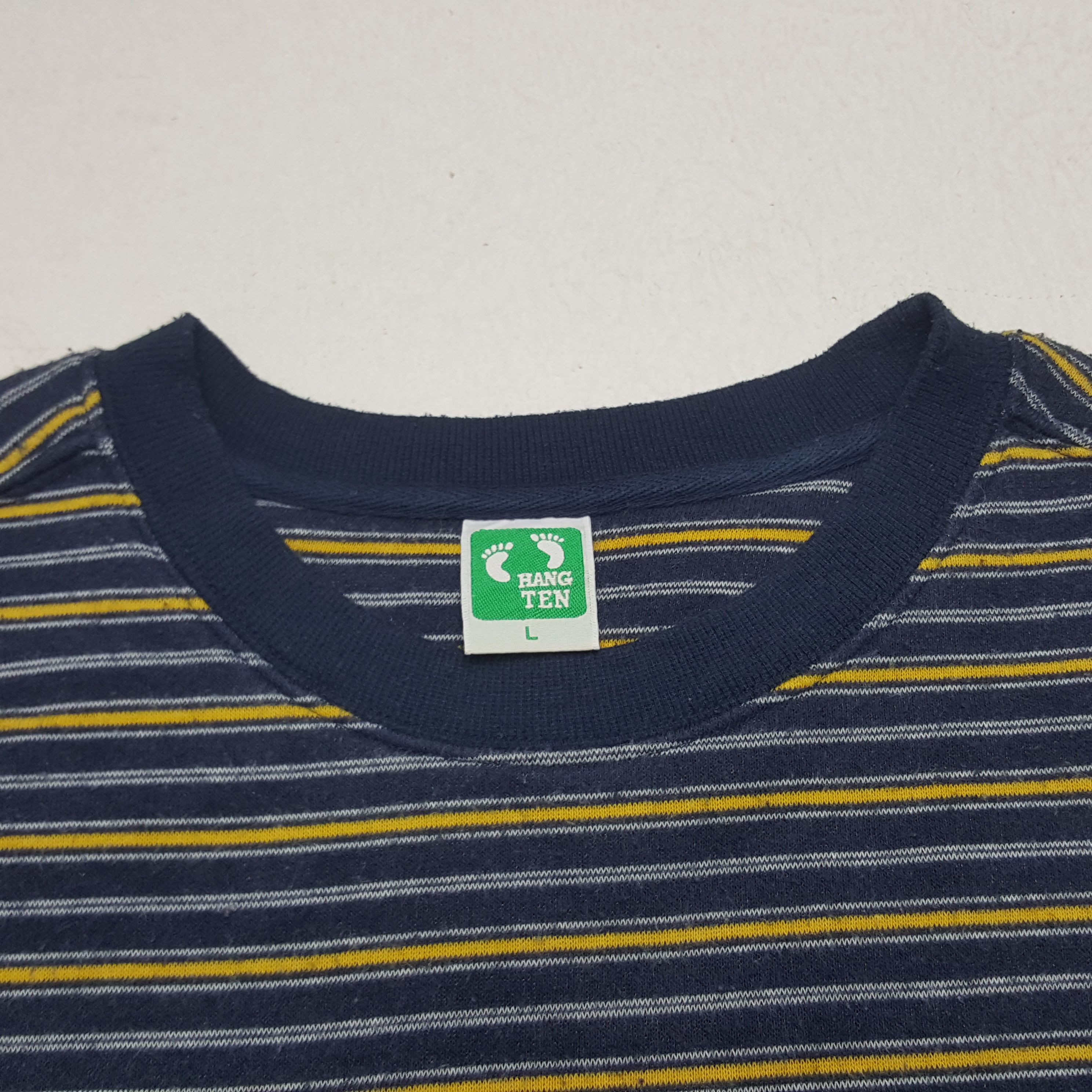 Hang Ten × Vintage Vintage Hang Ten Stripe Long Sleeve Tshirt Size US S / EU 44-46 / 1 - 4 Thumbnail