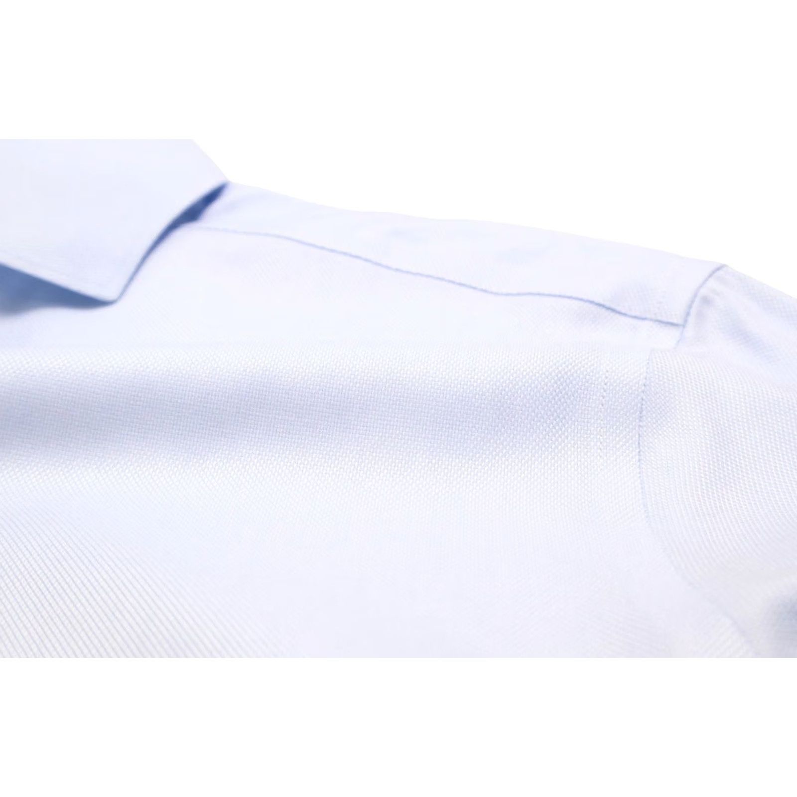 Suitsupply Suitsupply Slim Fit Formal Shirt Blue 43 / 17 Button-Up Dress Shirt Men, New, Button Up, Collared, Long Sleeve, Cotton, Suitsupply Size 46R - 6 Thumbnail