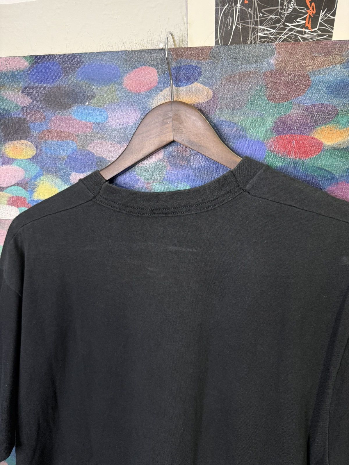 Fruit Of The Loom Vintage 90s humor funny Graphic T-Shirt XL Black USA Size US XL / EU 56 / 4 - 5 Thumbnail
