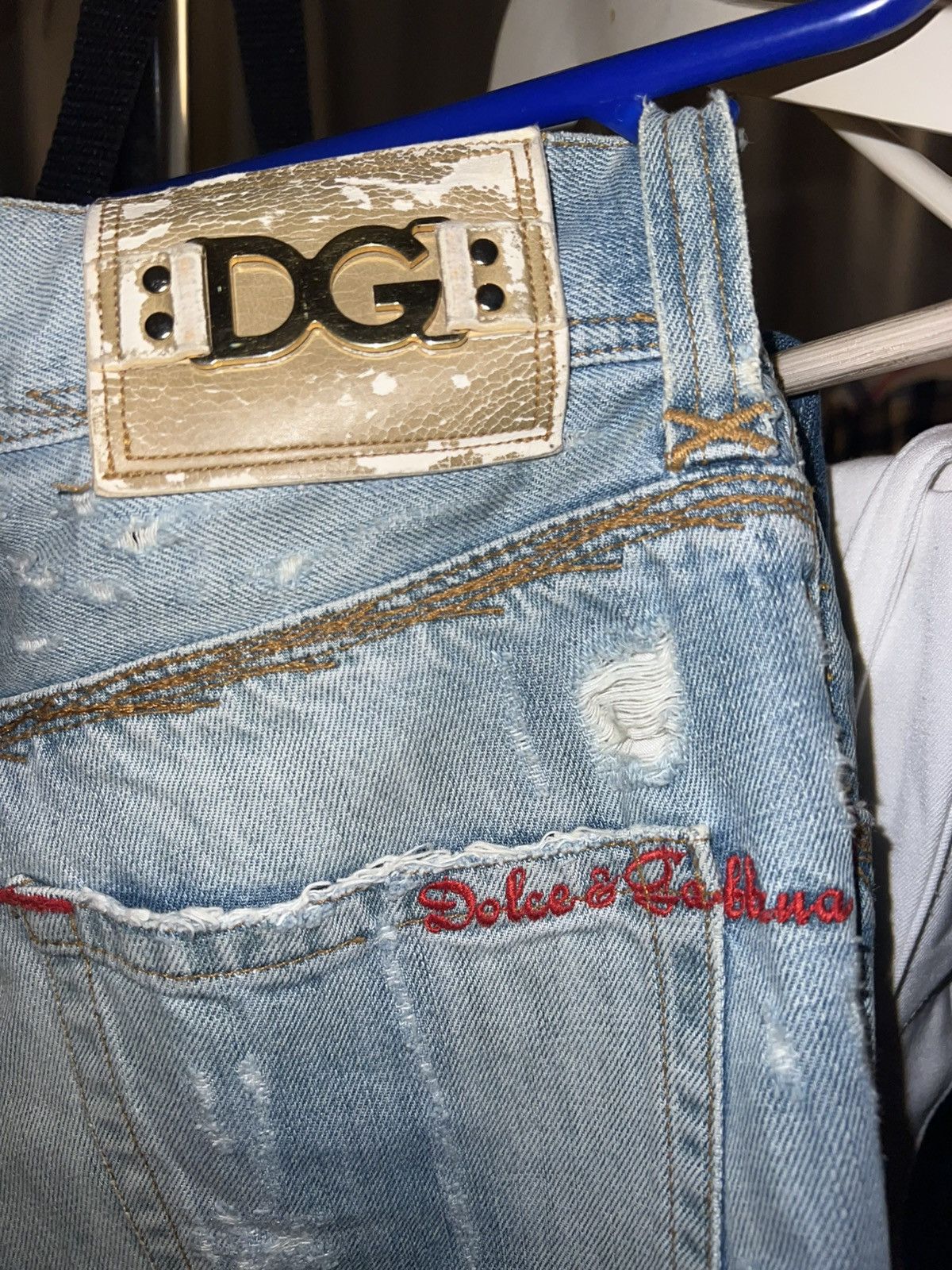 Dolce & Gabbana Dolce & Gabbana Distressed Jeans straight fit Size US 31 - 2 Thumbnail