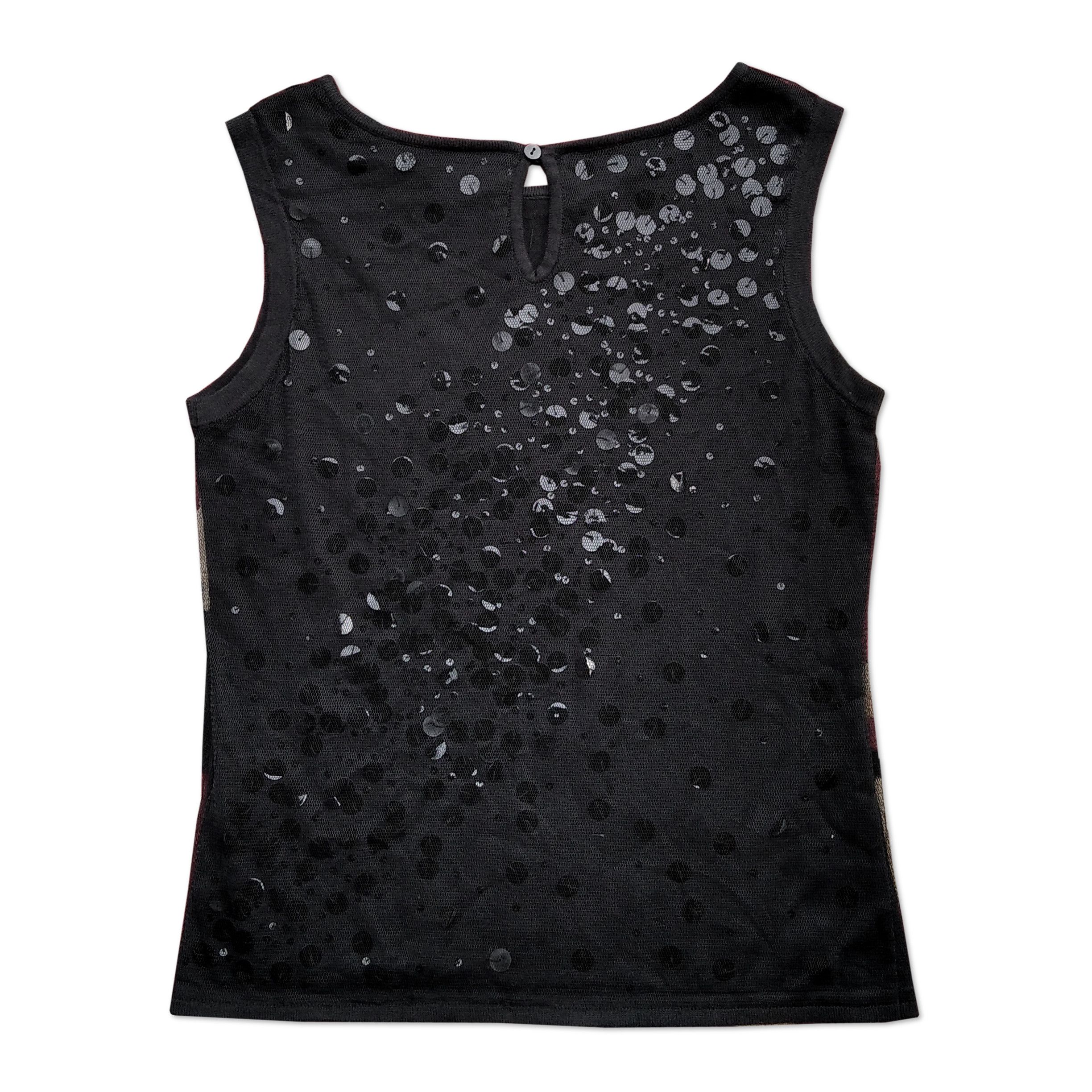 If Six Was Nine Vintage 00's MONTE AZURU Japanese Brand Mesh Tanktop Size US M / EU 48-50 / 2 - 3 Thumbnail