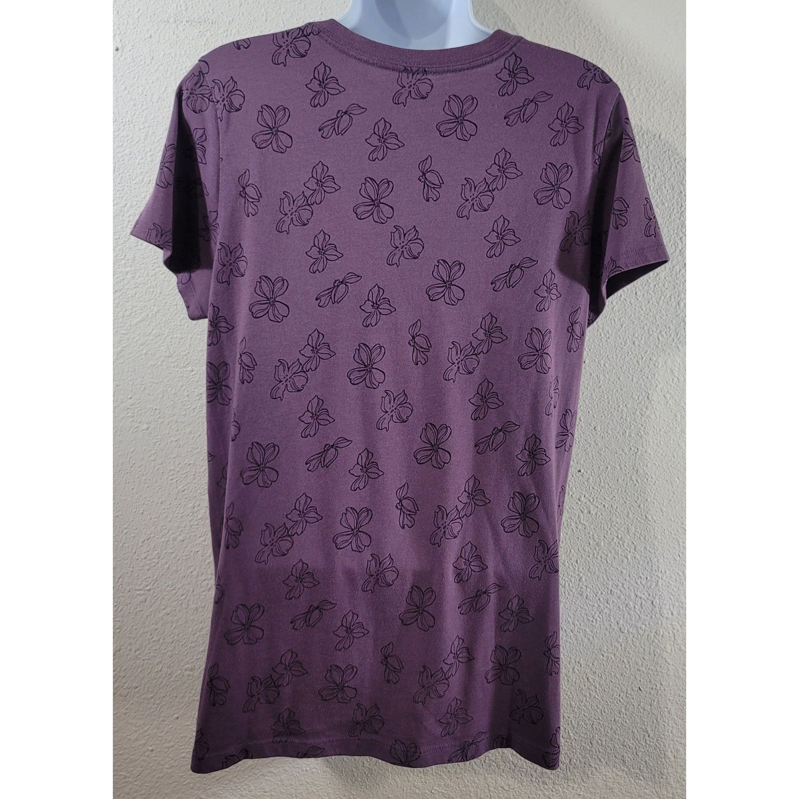 Old Navy Old Navy Purple Floral Round Neck T Shirt Top XL Lightweight Size XL / US 12-14 / IT 48-50 - 3 Thumbnail