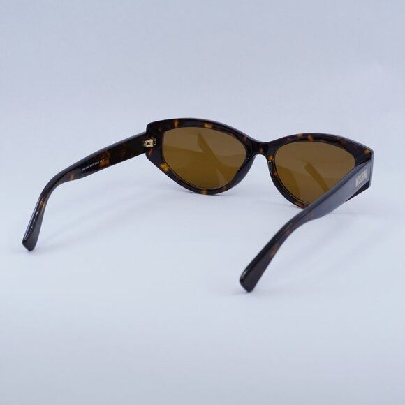 Moschino Moschino MOS109/S 0086 70 Sunglasses Havana Cat Eye Frame Size ONE SIZE - 6 Thumbnail