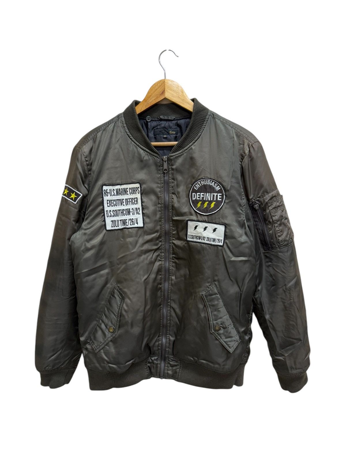 Japanese Brand U.S Marine Corps Executive Officer Bomber Jacket Size US M / EU 48-50 / 2 - 1 Thumbnail