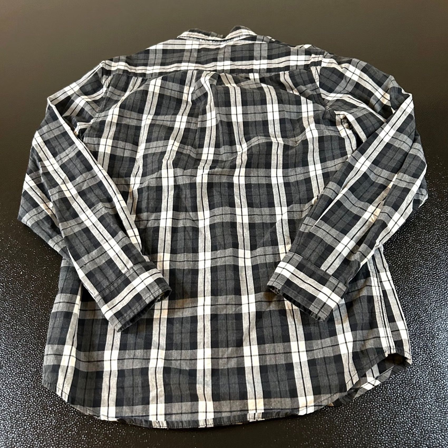 U.S. Polo Assn. U.S. Polo Assn. Plaid Shirt Button-Down Long Sleeve Black Gray Mens Small S Regular Cotton Pocketed Button-Up Shirt Casual Business Travel Defaulted Size US S / EU 44-46 / 1 - 5 Thumbnail