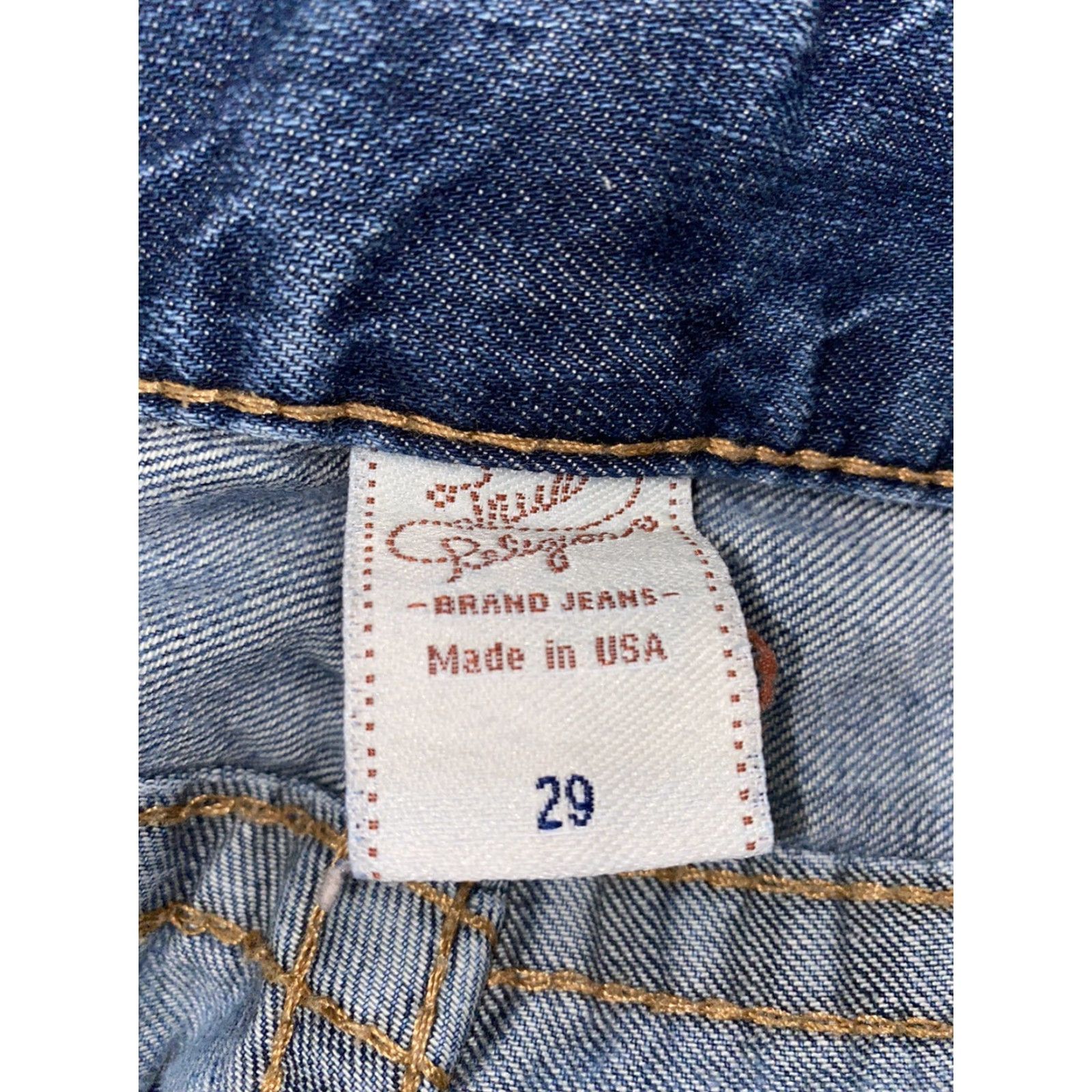 True Religion True Religion Jeans Womens Sz 29 Blue Straight Size 29" - 5 Thumbnail