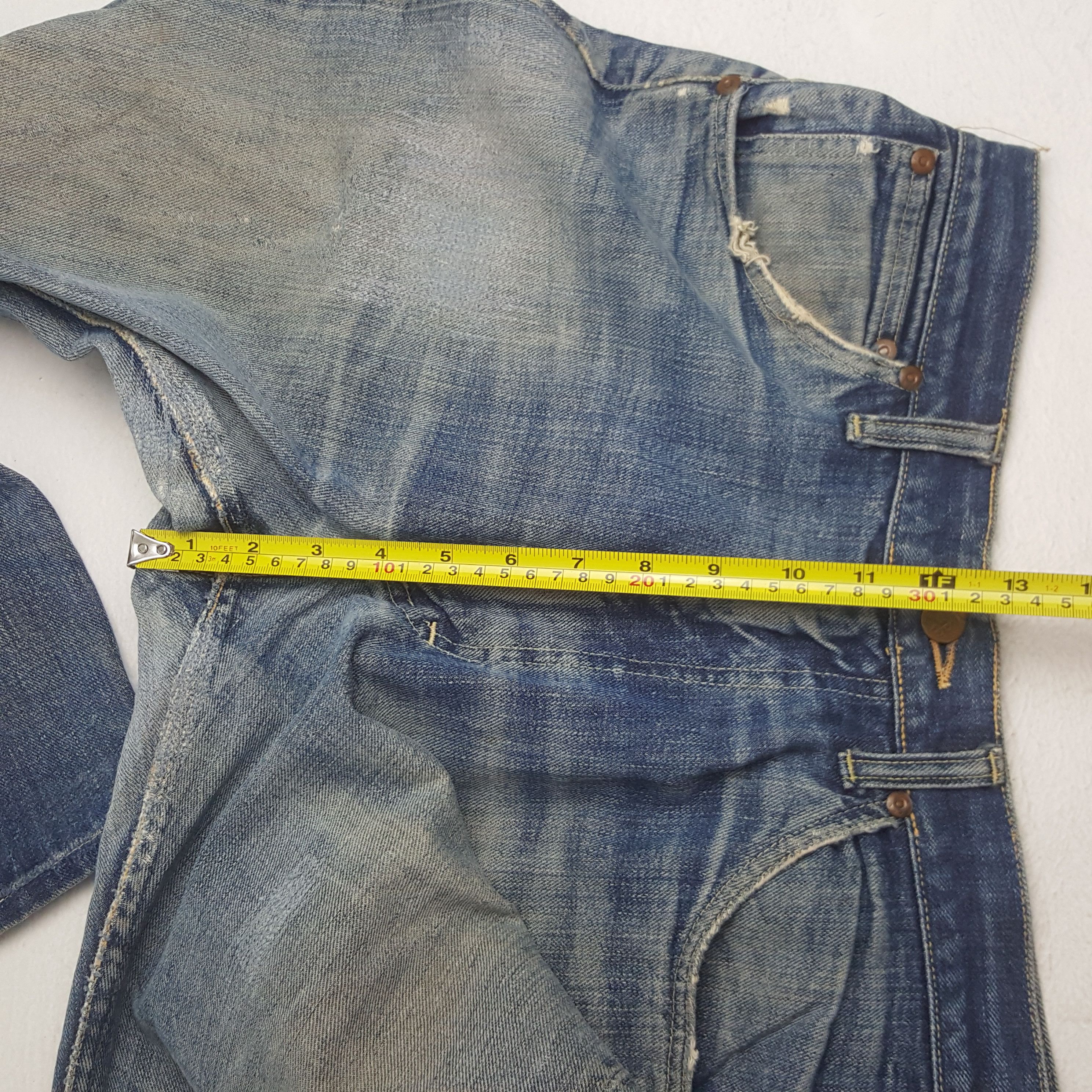 Lee Vintage 90's Lee Riders American Distressed Denim Jeans RR14 Size US 29 - 10 Thumbnail