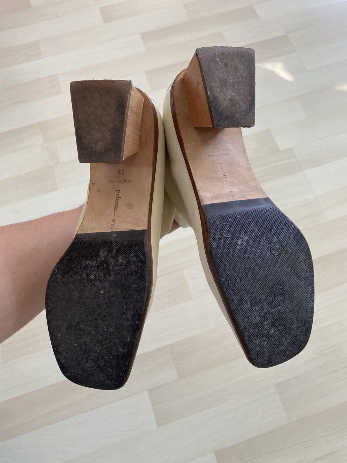 Paloma Wool Paloma Wool Leather Wood Heel Back Full Zip Shoes Size US 9 / IT 39 - 9 Thumbnail