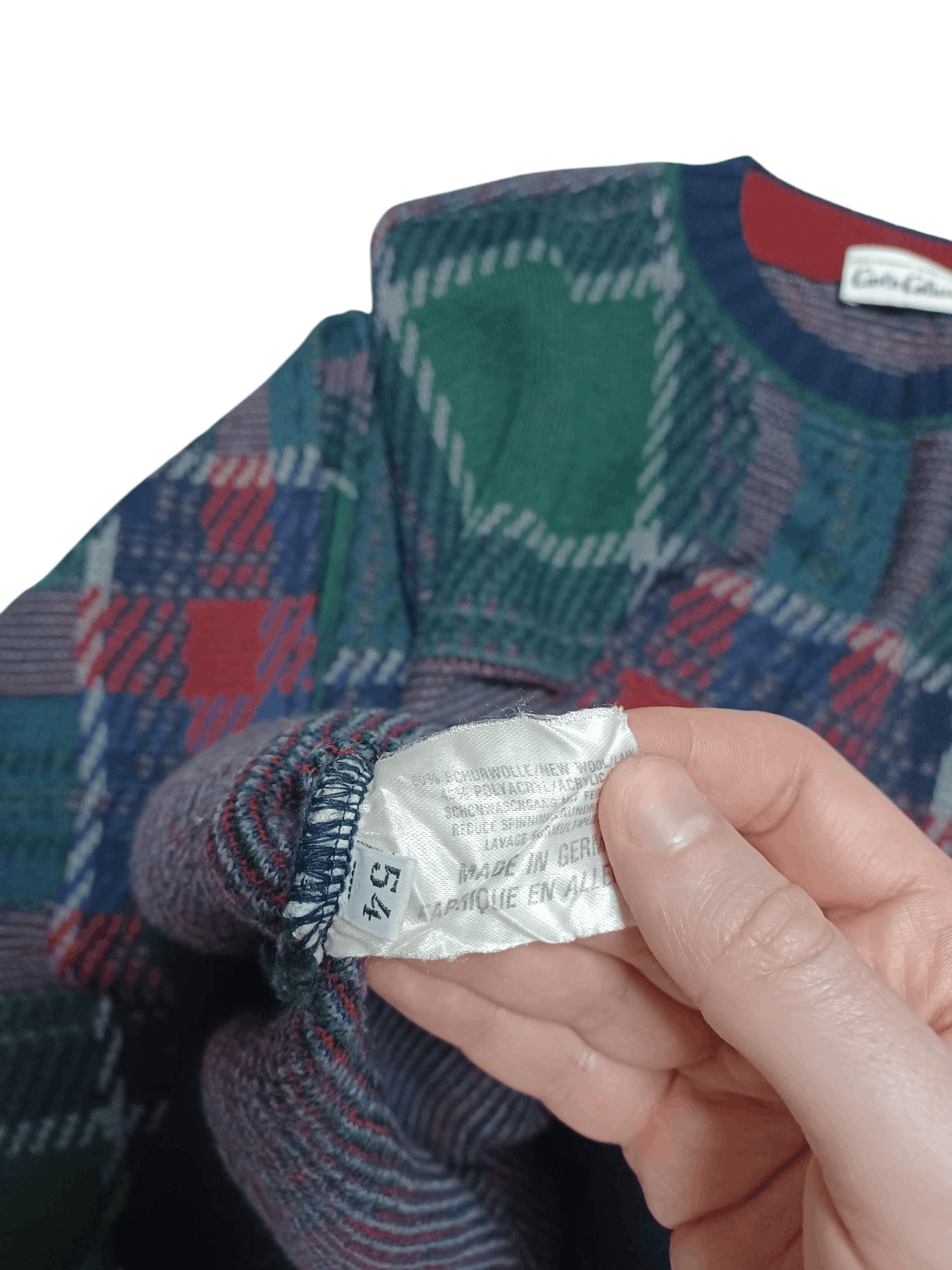 Carlo Colucci CARLO COLUCCI VINTAGE WOOL SWEATER COOGI STYLE MADE GERMANY Size US L / EU 52-54 / 3 - 5 Thumbnail