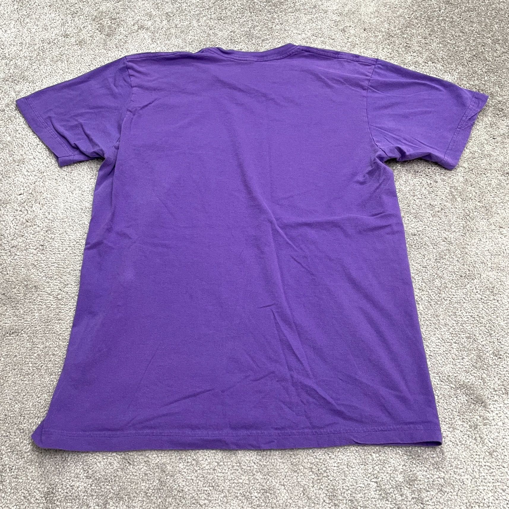 Vintage Rethink T-Shirt Unisex Adult Large Purple Astronaut Space Tee Graphic Print Crew Neck Short Sleeve Casual Size L / US 10 / IT 46 - 2 Thumbnail
