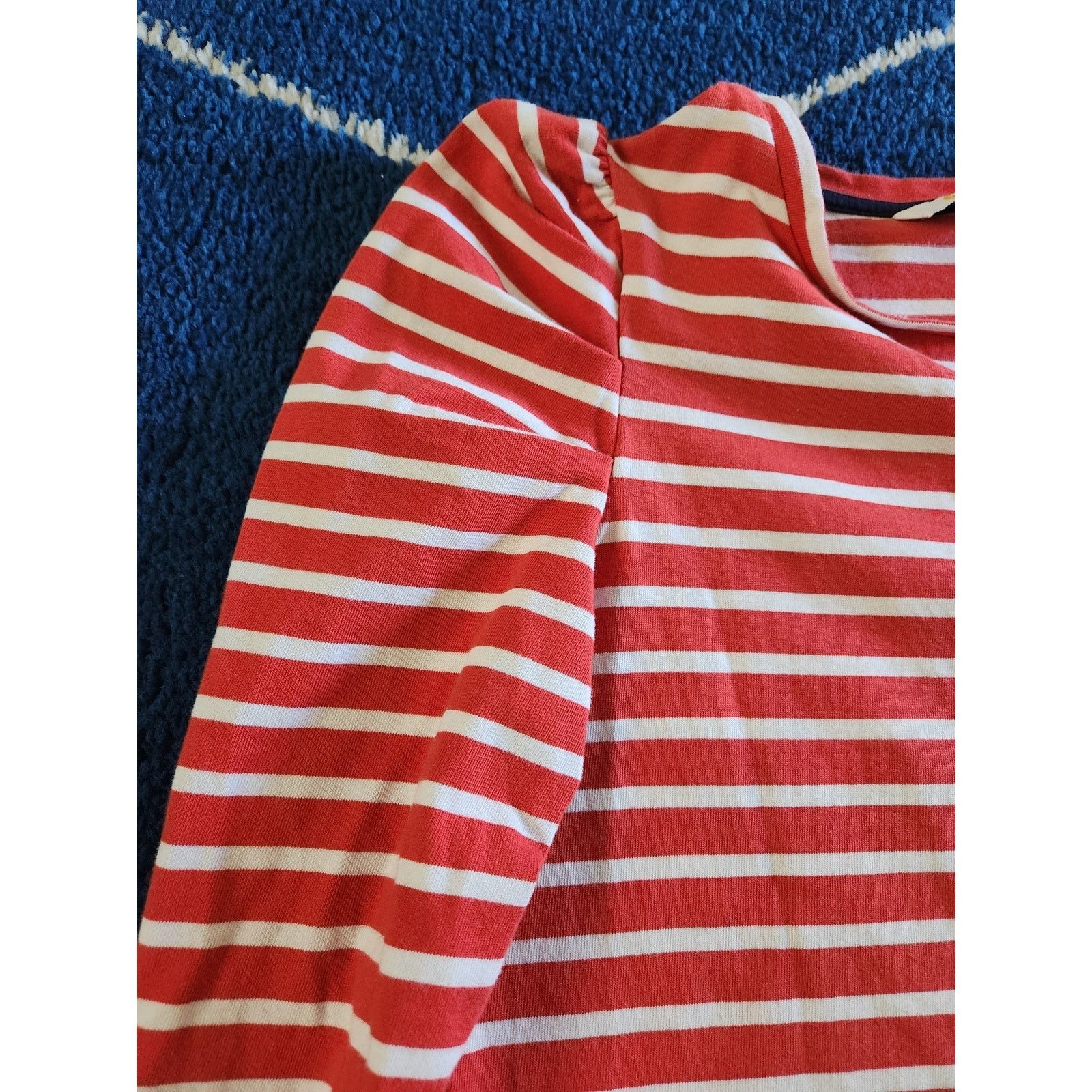 Boden Boden Imogen Breton Stripe Tee Puff Long Sleeve - 4 Size S / US 4 / IT 40 - 5 Thumbnail