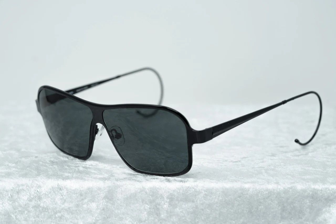 Raf Simons Raf Simons Sunglasses Rectangular Black and Grey Size ONE SIZE - 11 Thumbnail