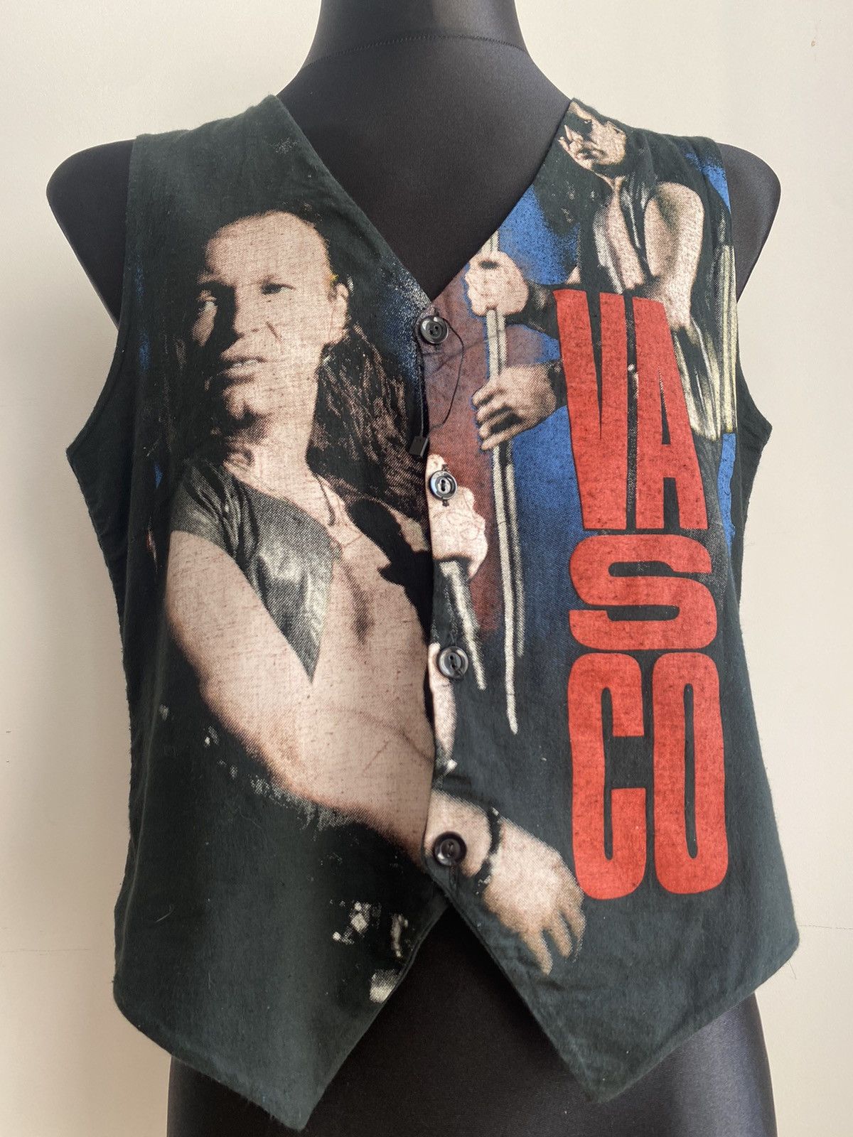 Vintage Vasco Rossi Vintage gilet Size 42L - 2 Thumbnail
