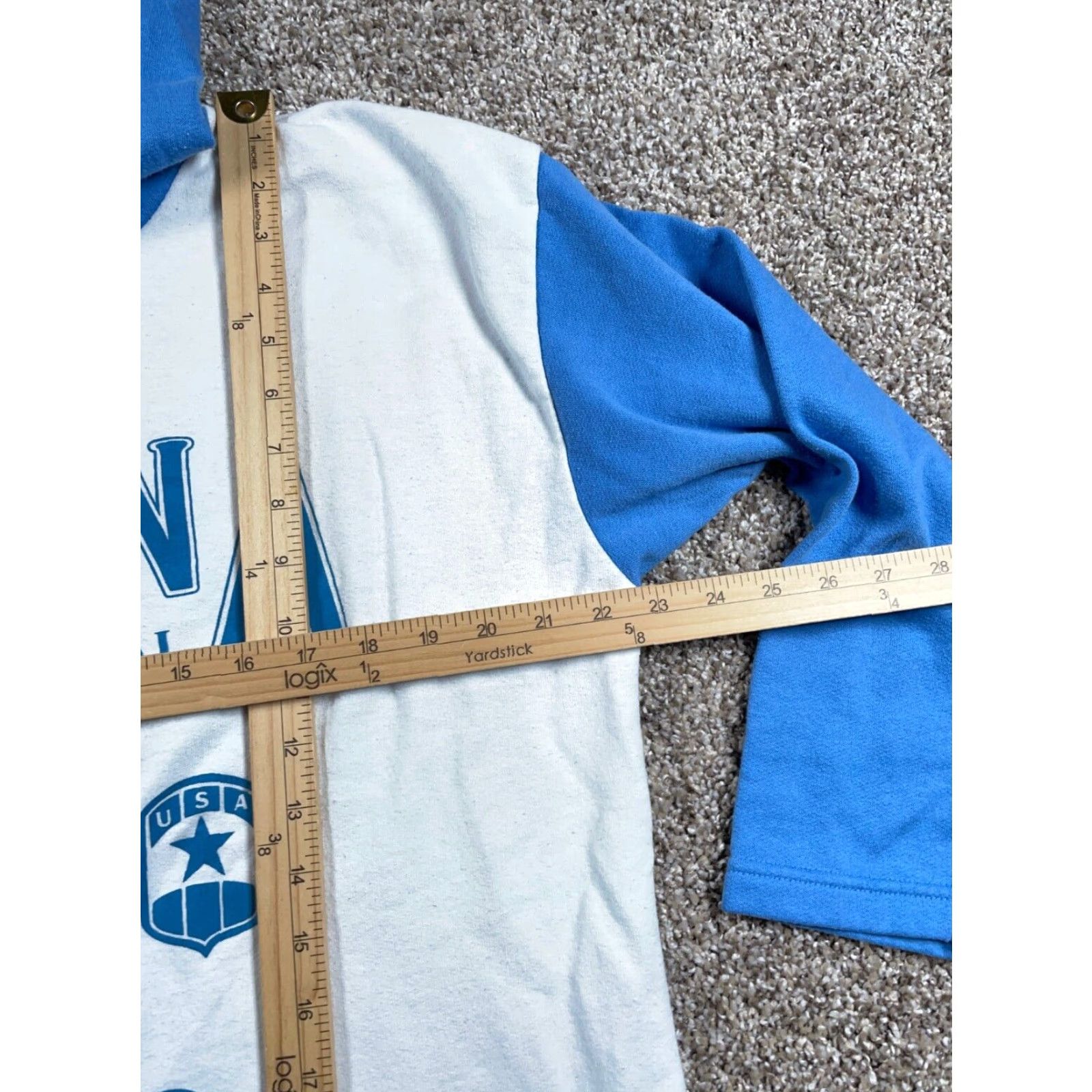 Vintage Vintage VTG 90s Laguna International Equipment Hoodie Adult Large White Blue Sweatshirt Size US L / EU 52-54 / 3 - 6 Thumbnail