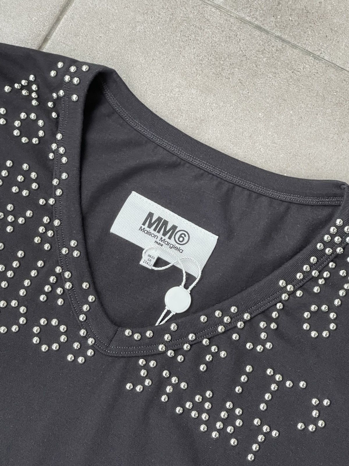 Maison Margiela !DS! SS22 Maison Margiela Studded Black Longsleeve T-Shirt Size US M / EU 48-50 / 2 - 19 Thumbnail