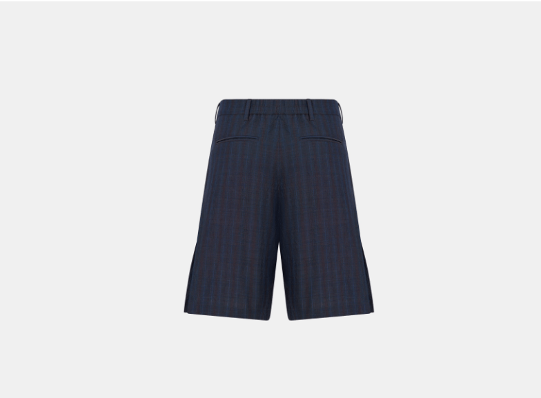 Dior o1w1db11225 493C15 Bermuda Short in Blue Size US 30 / EU 46 - 2 Thumbnail