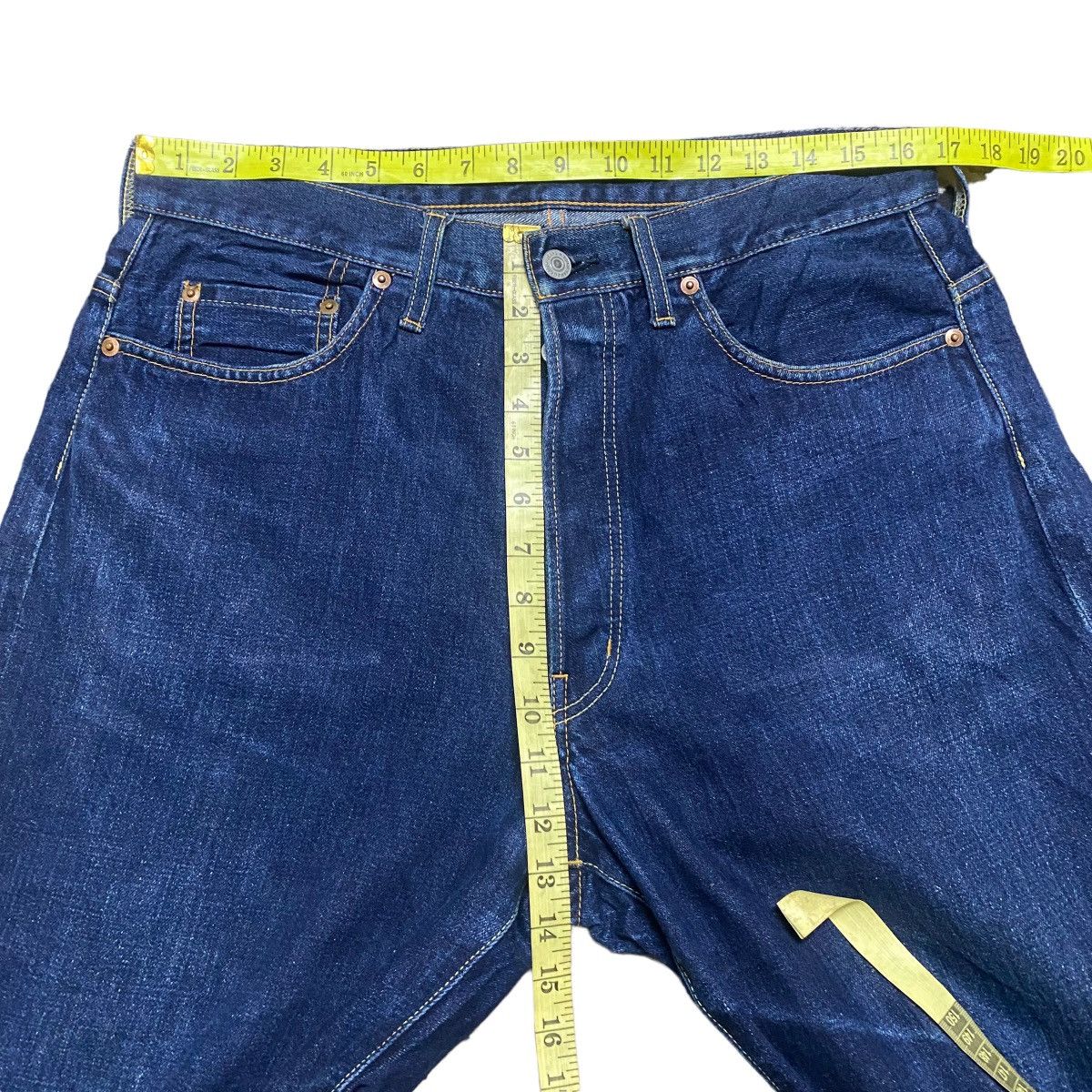 Yohji Yamamoto Vintage Yohji Yamamoto Pour Homme Asymmetrical Cropped Jeans Size US 32 / EU 48 - 16 Thumbnail