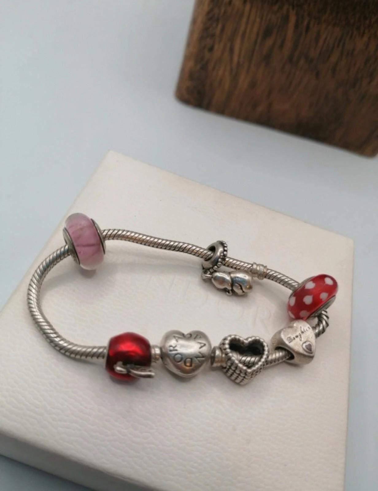 pandora Original Pandora 925 sterling silver bracelet x6 charms Size ONE SIZE - 1 Thumbnail