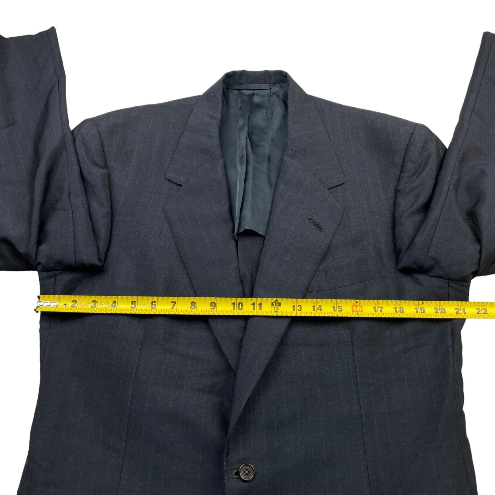Oxxford Clothes VTG Oxxford Clothes Men's Manhattan Lightweight Suit Blue St Size 44R - 9 Thumbnail