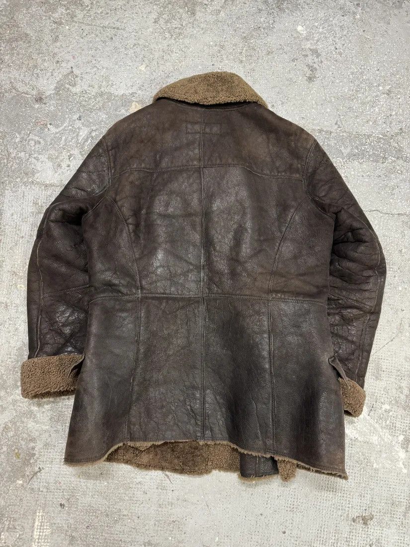 Dolce & Gabbana × Vintage AW2002 Dolce & Gabbana Shearling Brown Elevated Leather Jacket Size US M / EU 48-50 / 2 - 2 Thumbnail