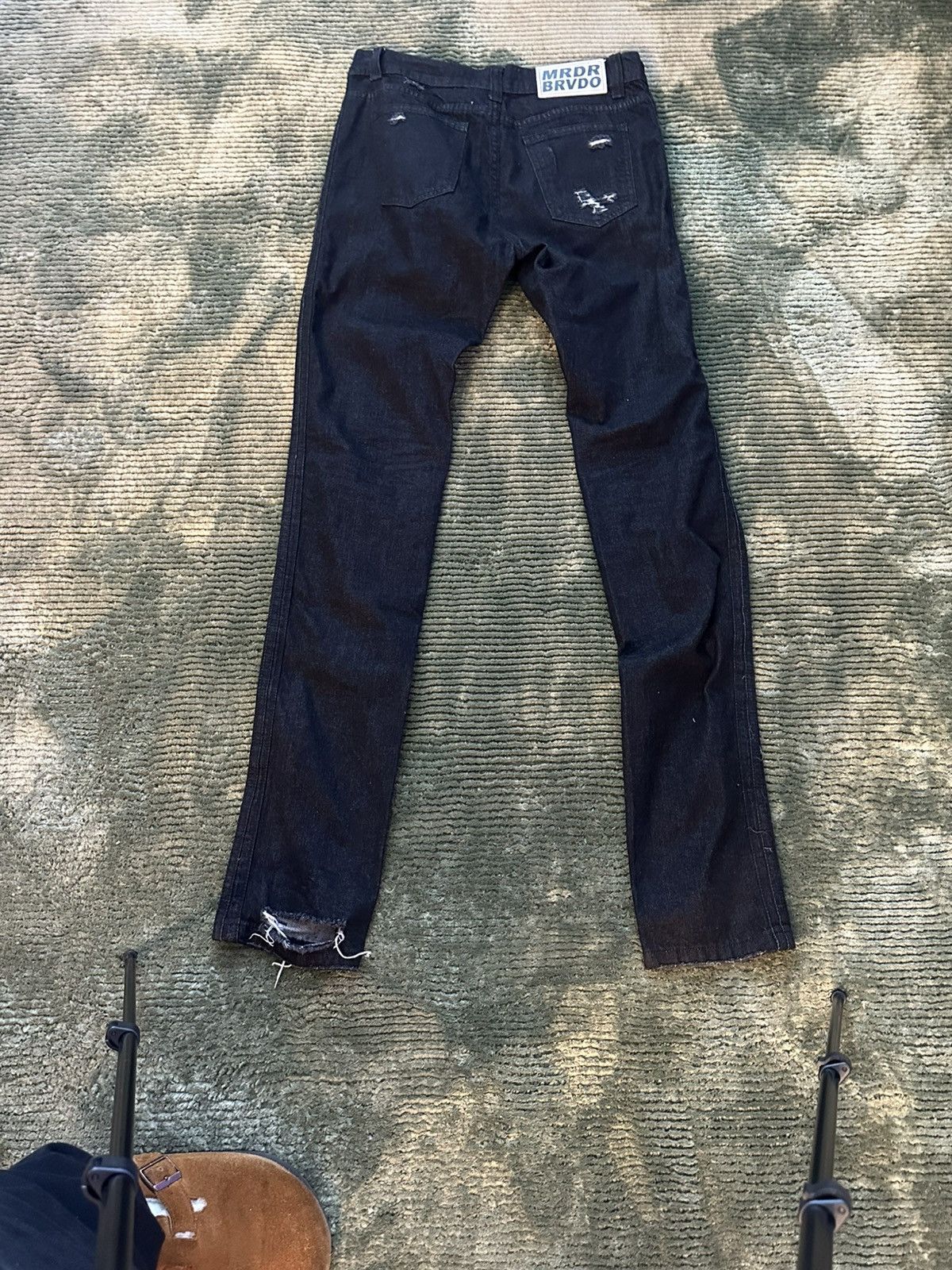Ev Bravado × Who Decides War “Do You Think I’m Crazy” Denim Size US 30 / EU 46 - 4 Thumbnail