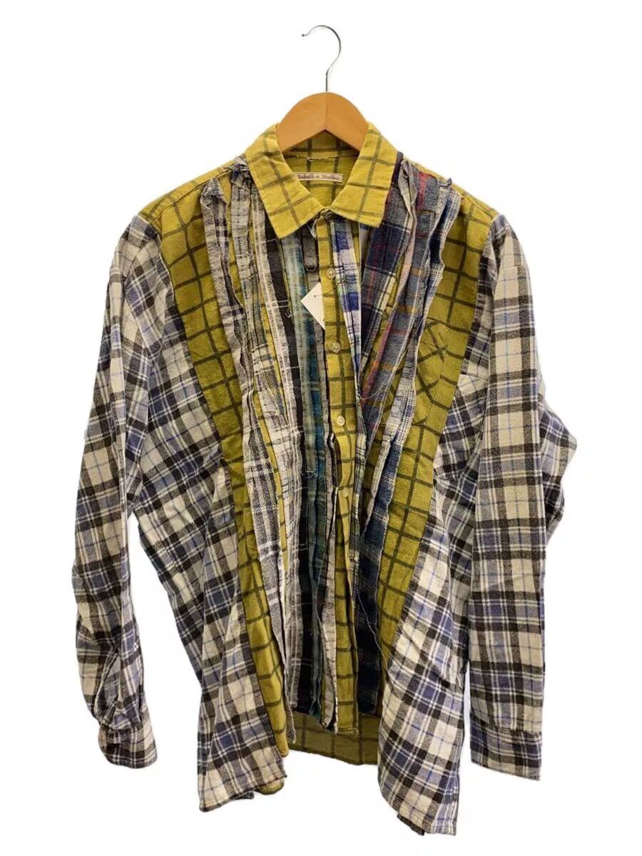 Needles Reconstructed Rebuild Flannel Button Shirt Size US XL / EU 56 / 4 - 1 Thumbnail