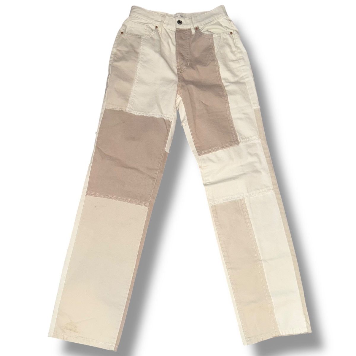 Pacsun PacSun Eco off white patchwork Dad jeans Size 24" / US 00 / IT 34 - 5 Thumbnail